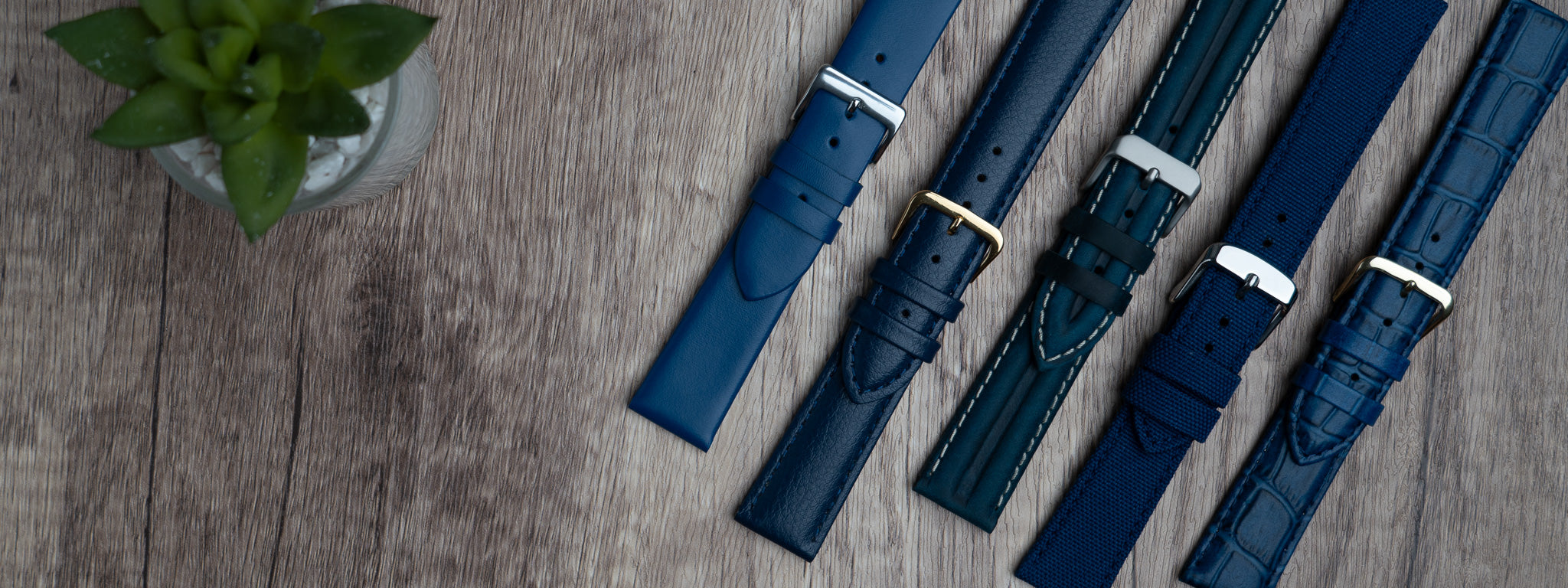 Blue replacement watch straps