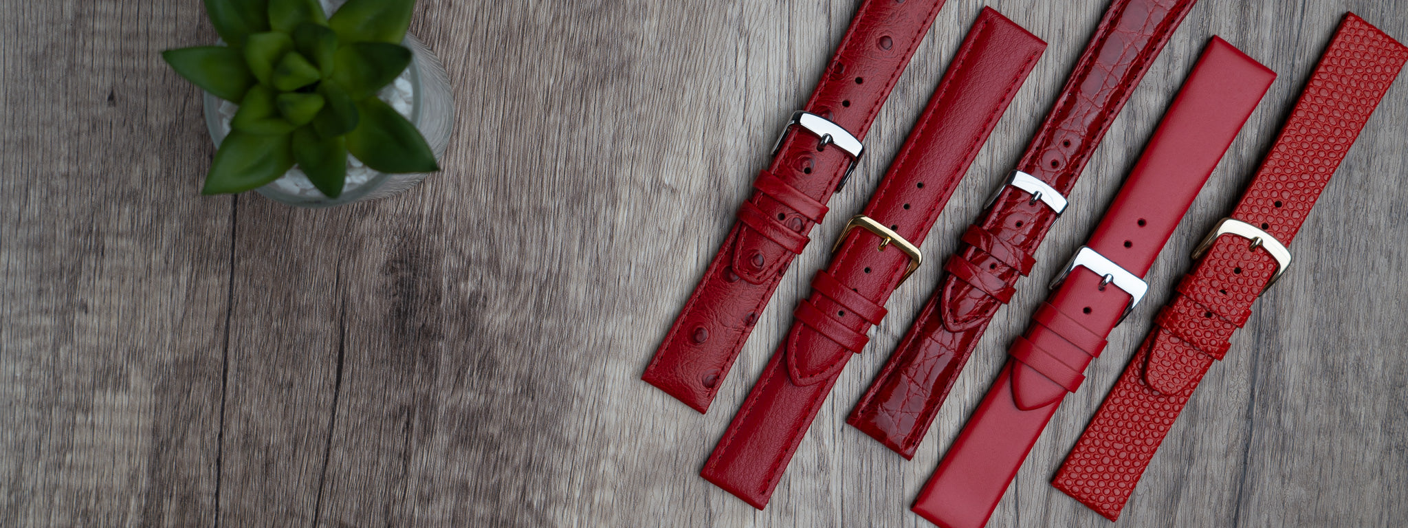 Red replacement watch straps