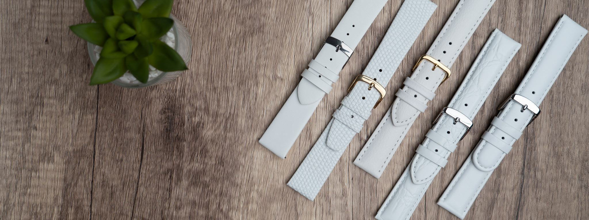 White replacement watch straps