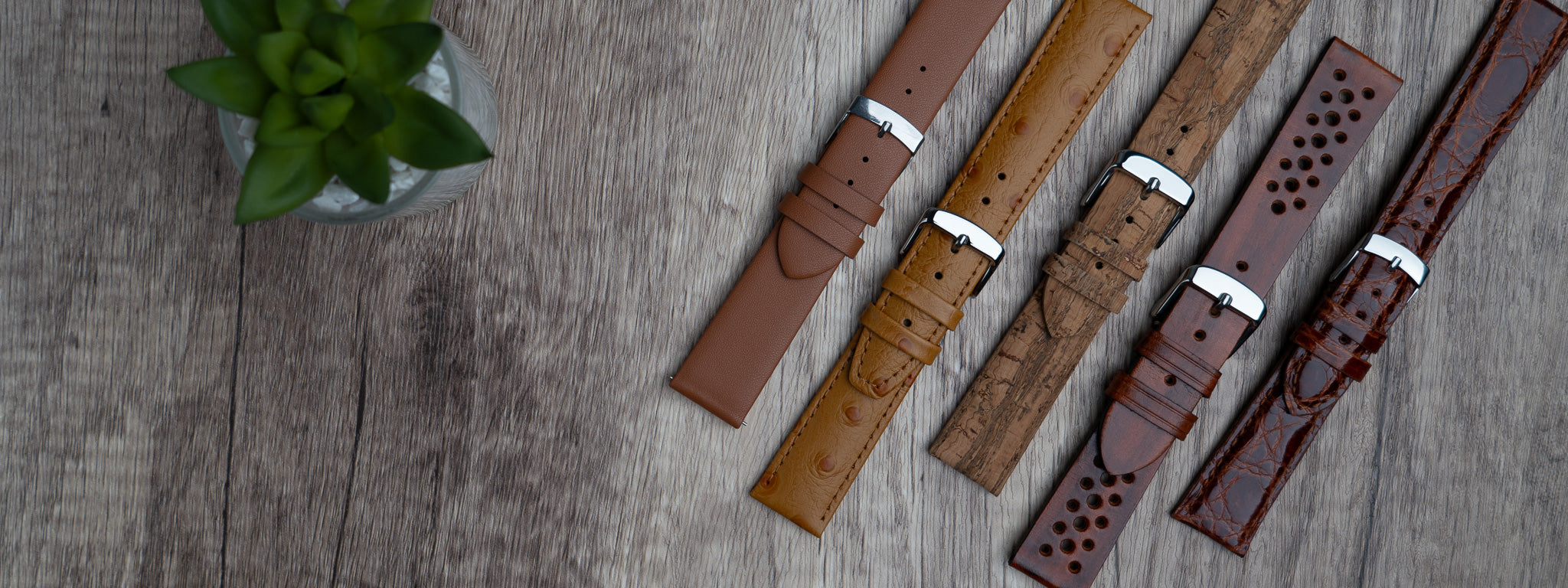 Tan replacement watch straps