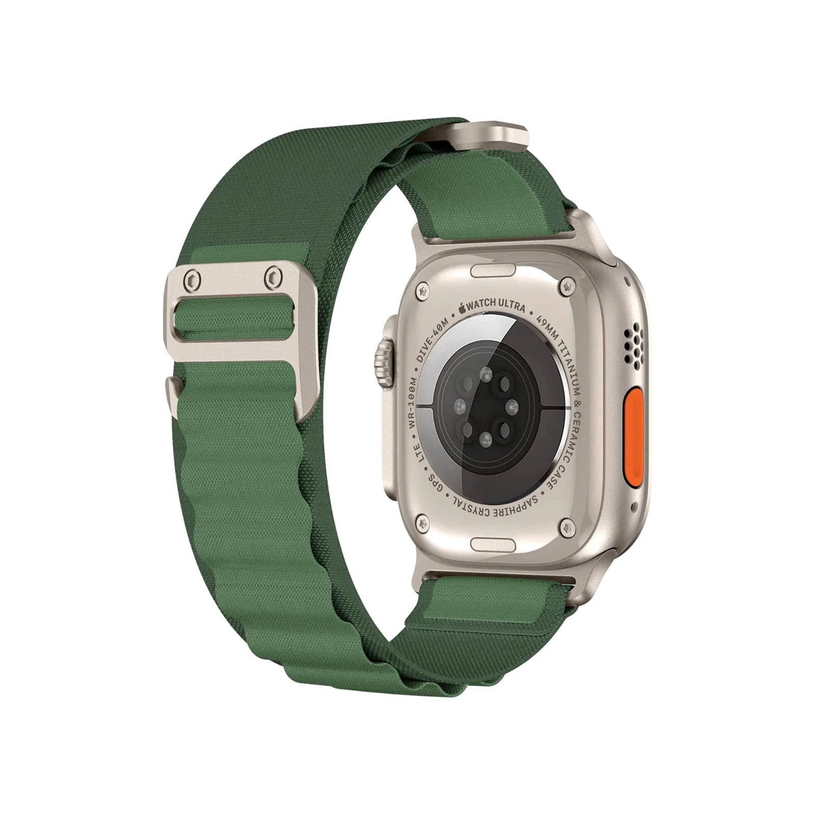 Alpine Loop Green Watch Strap For Apple