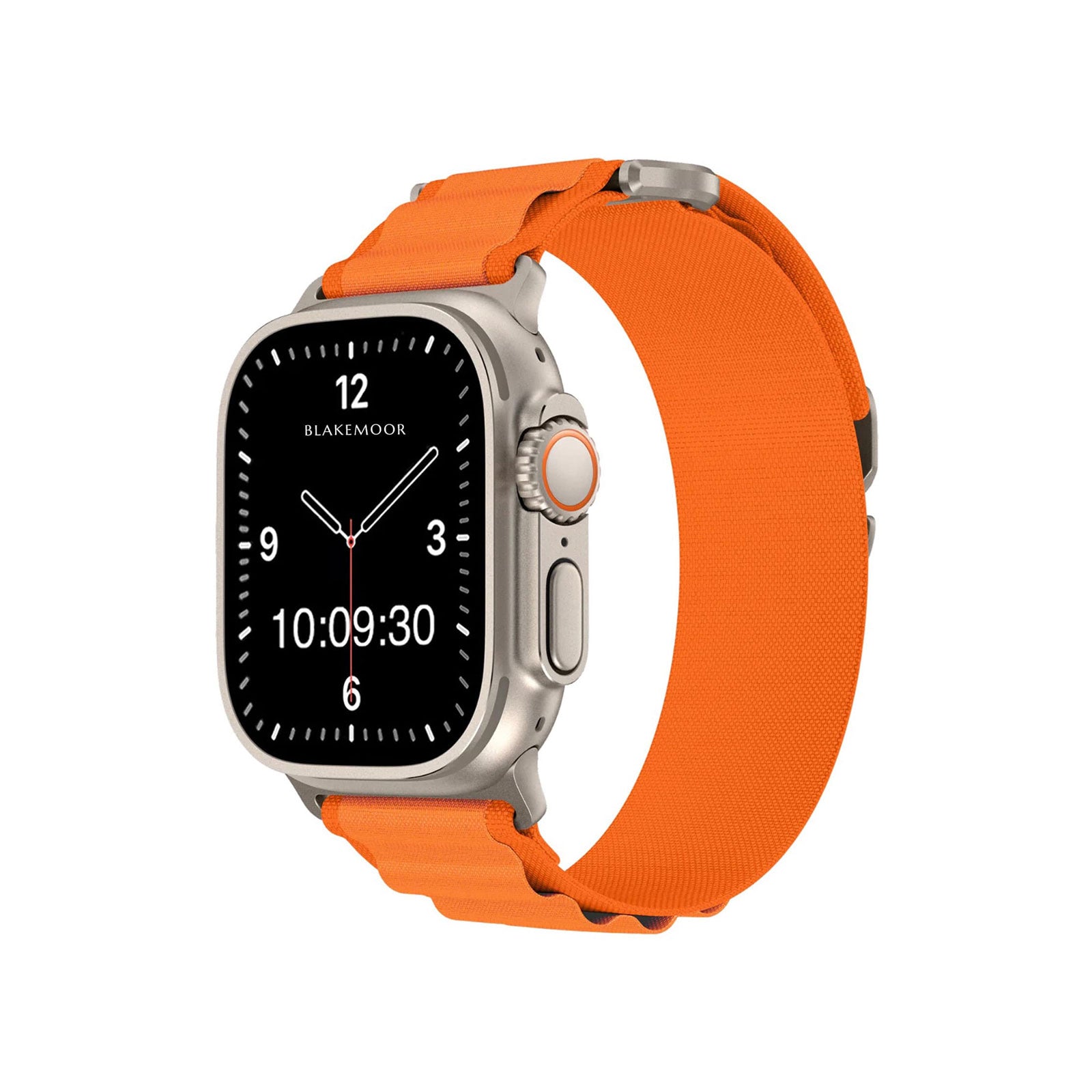 Alpine Loop Orange Watch Strap For Apple