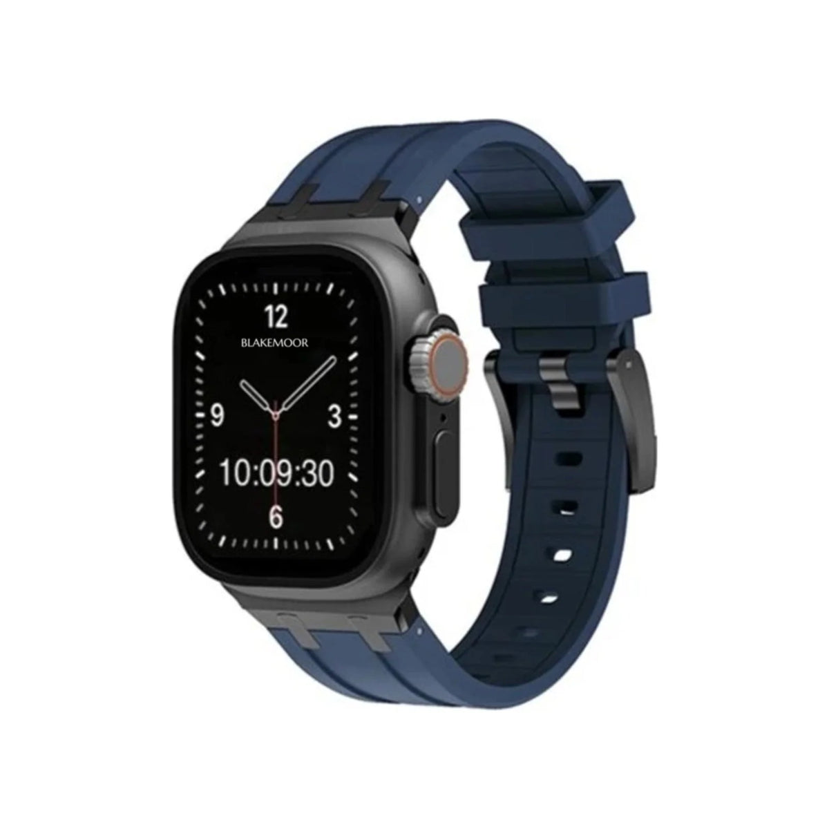 AP Blue with Black Buckle Watch Strap for Apple