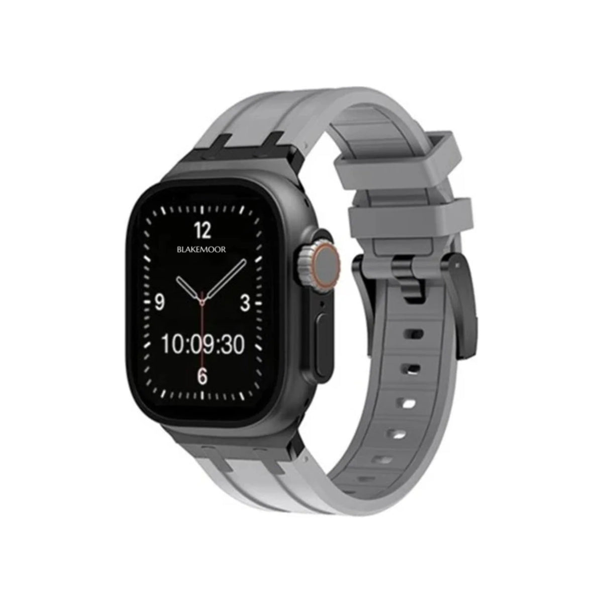 AP Grey with Black Buckle Watch Strap for Apple