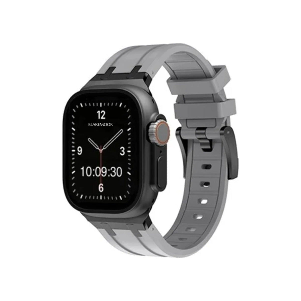 AP Grey Watch Strap for Apple with black buckle
