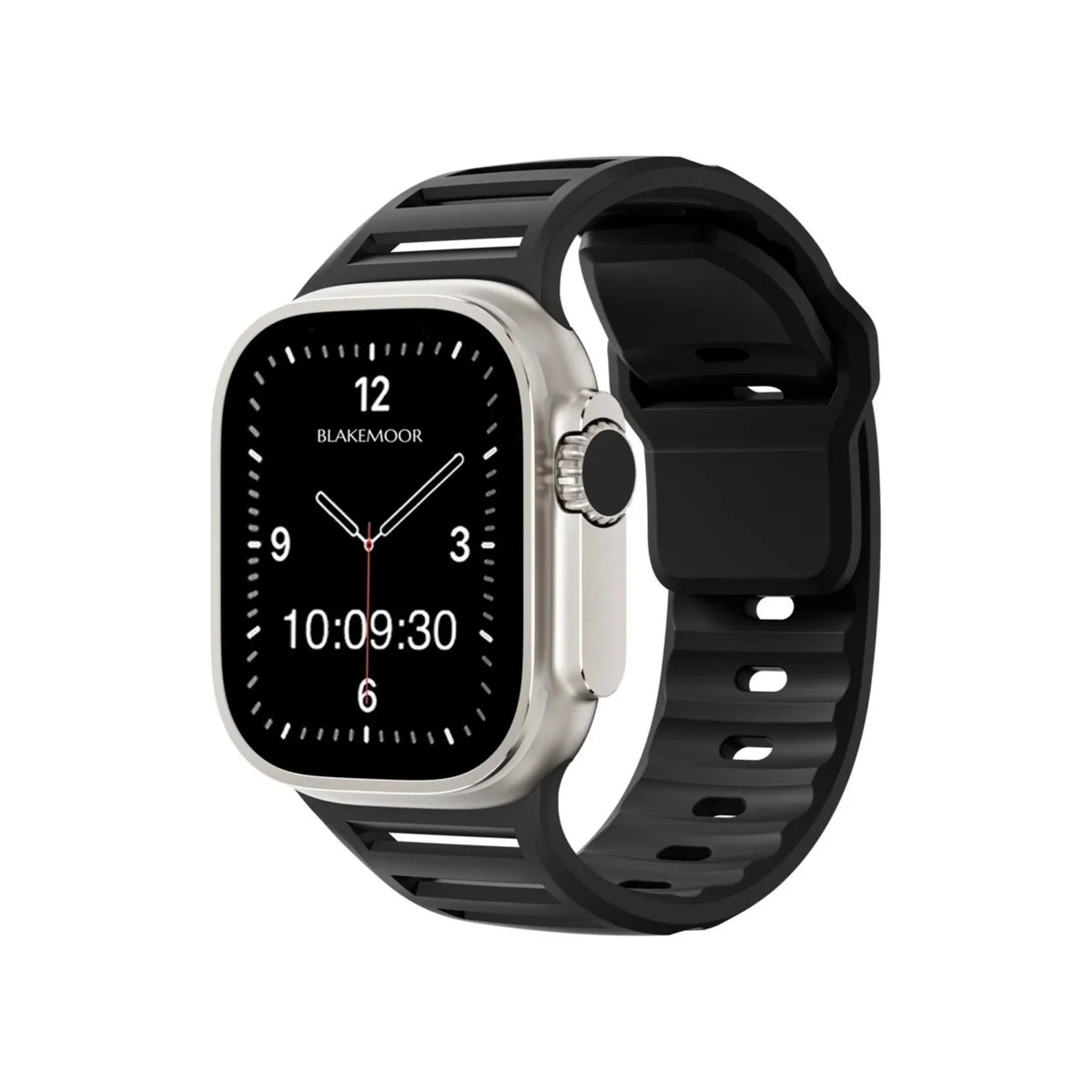 Bamburgh Black Watch Strap for Apple