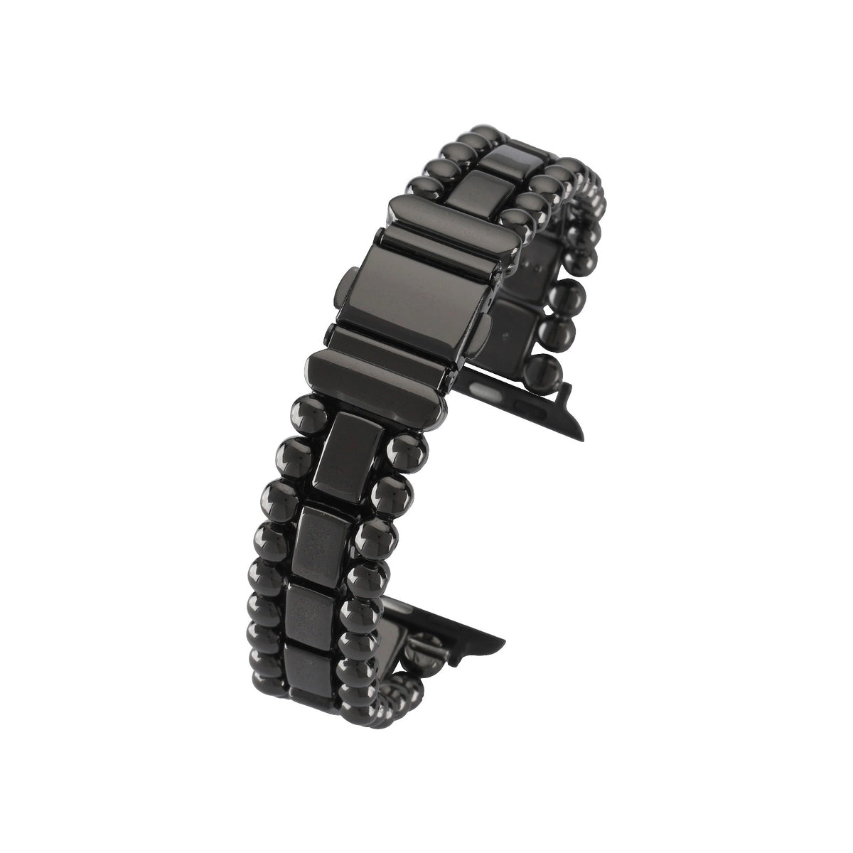 Belgravia Crystal Black Watch Strap for Apple