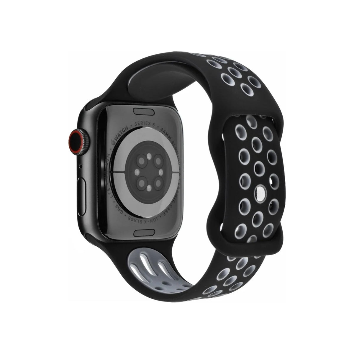 Hoylake Black & Grey Watch Strap for Apple