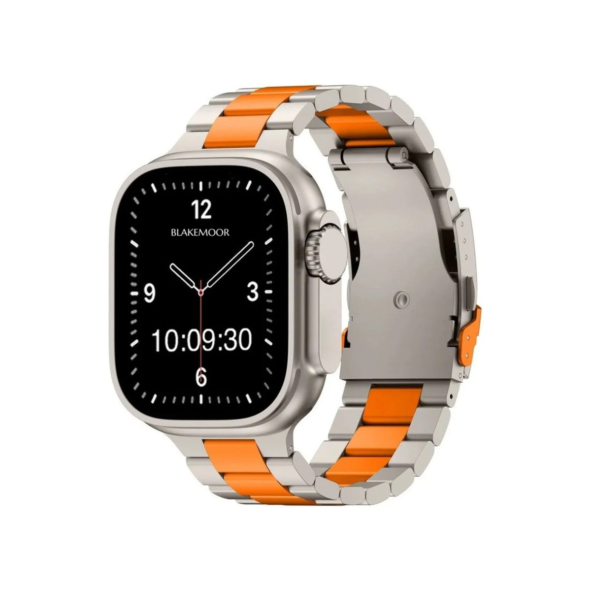 Ingleborough Titanium & Orange Watch Strap for Apple