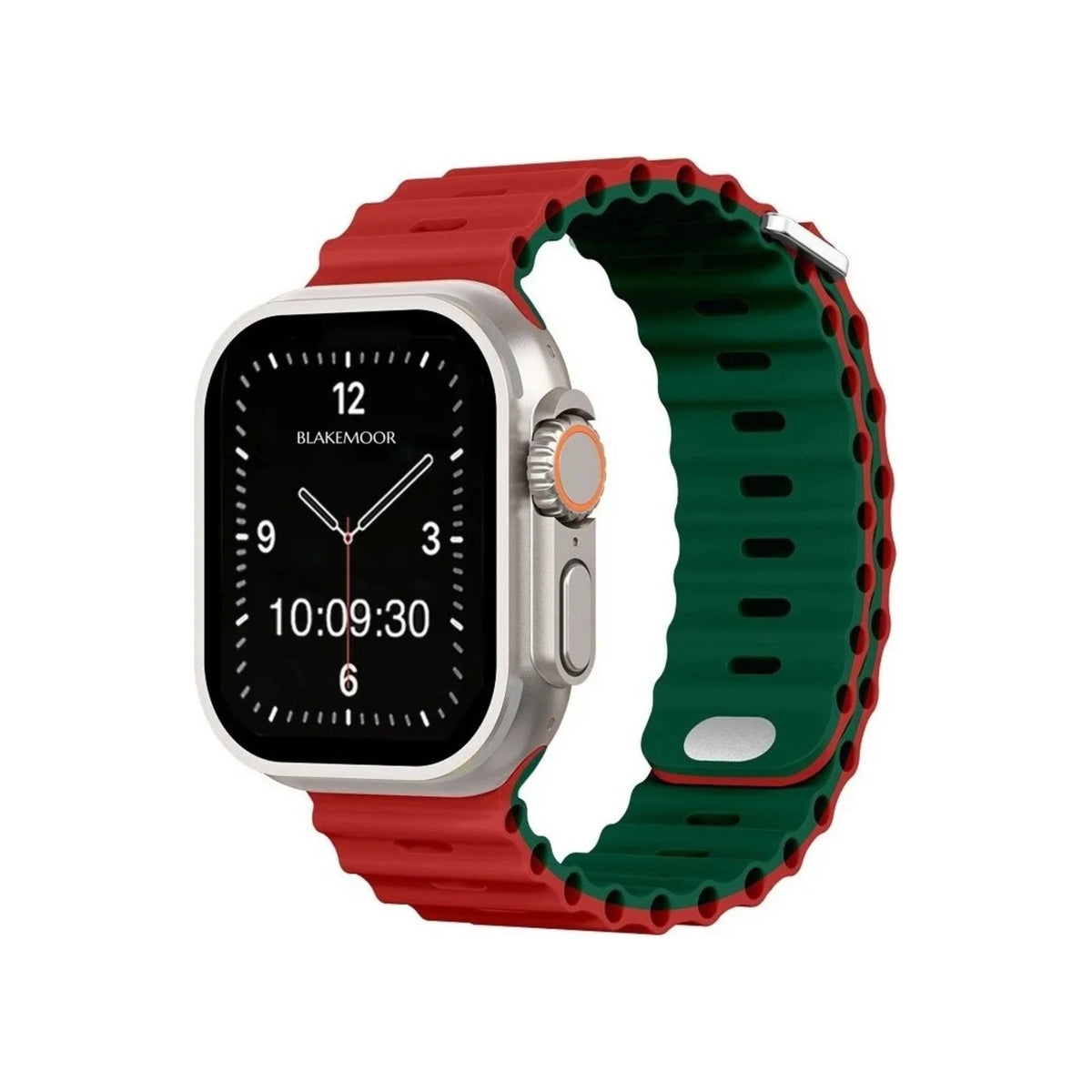 Oceanic Red & Green Watch Strap for Apple