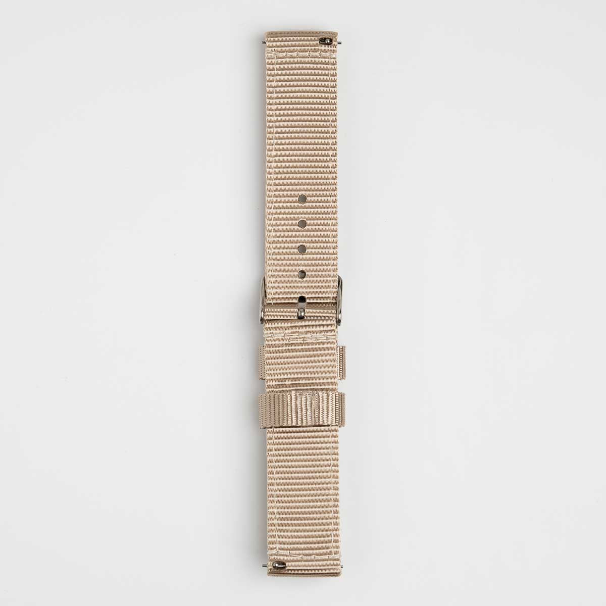Nylon Quick Release Beige Watch Strap
