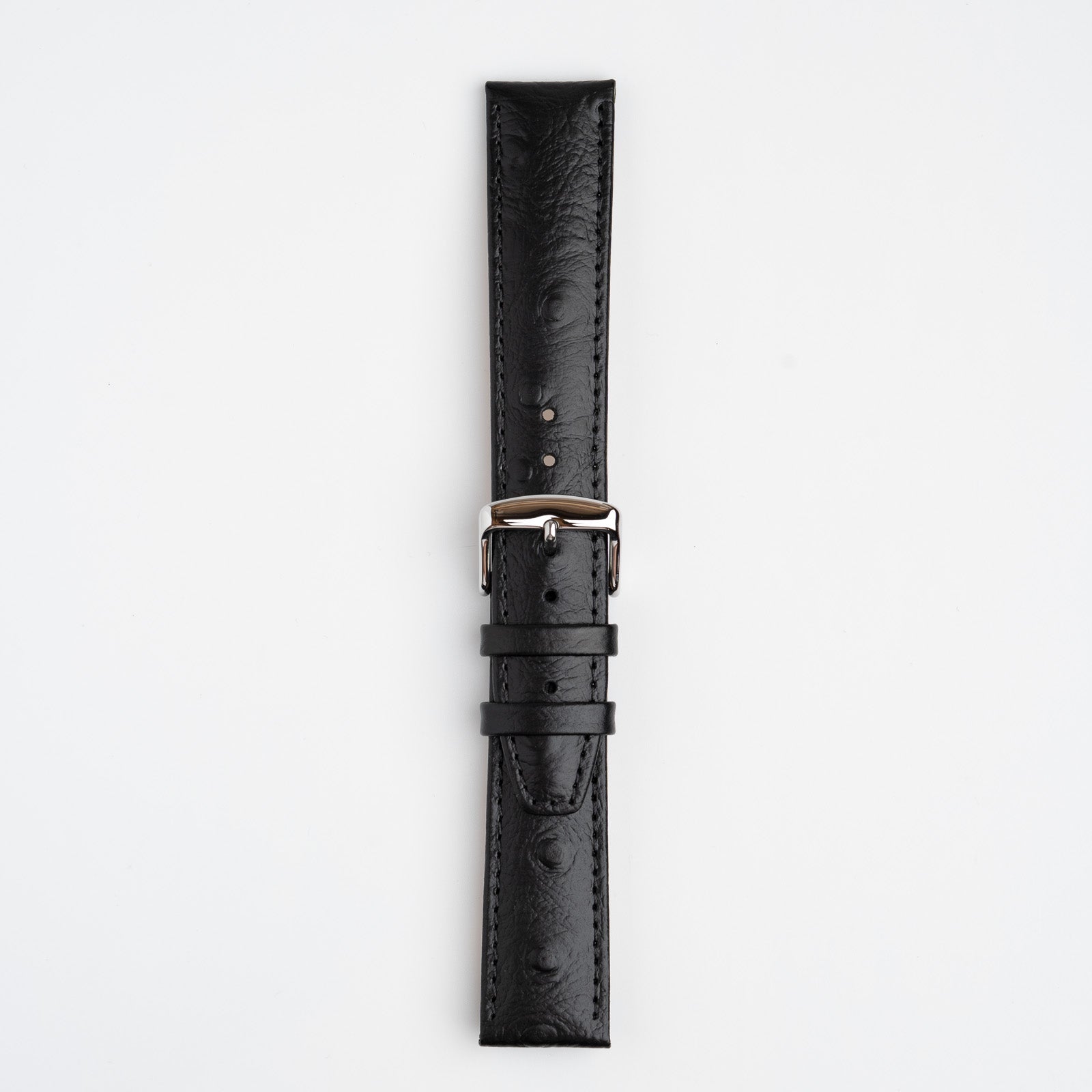 Sandbanks Ostrich Black Watch Strap