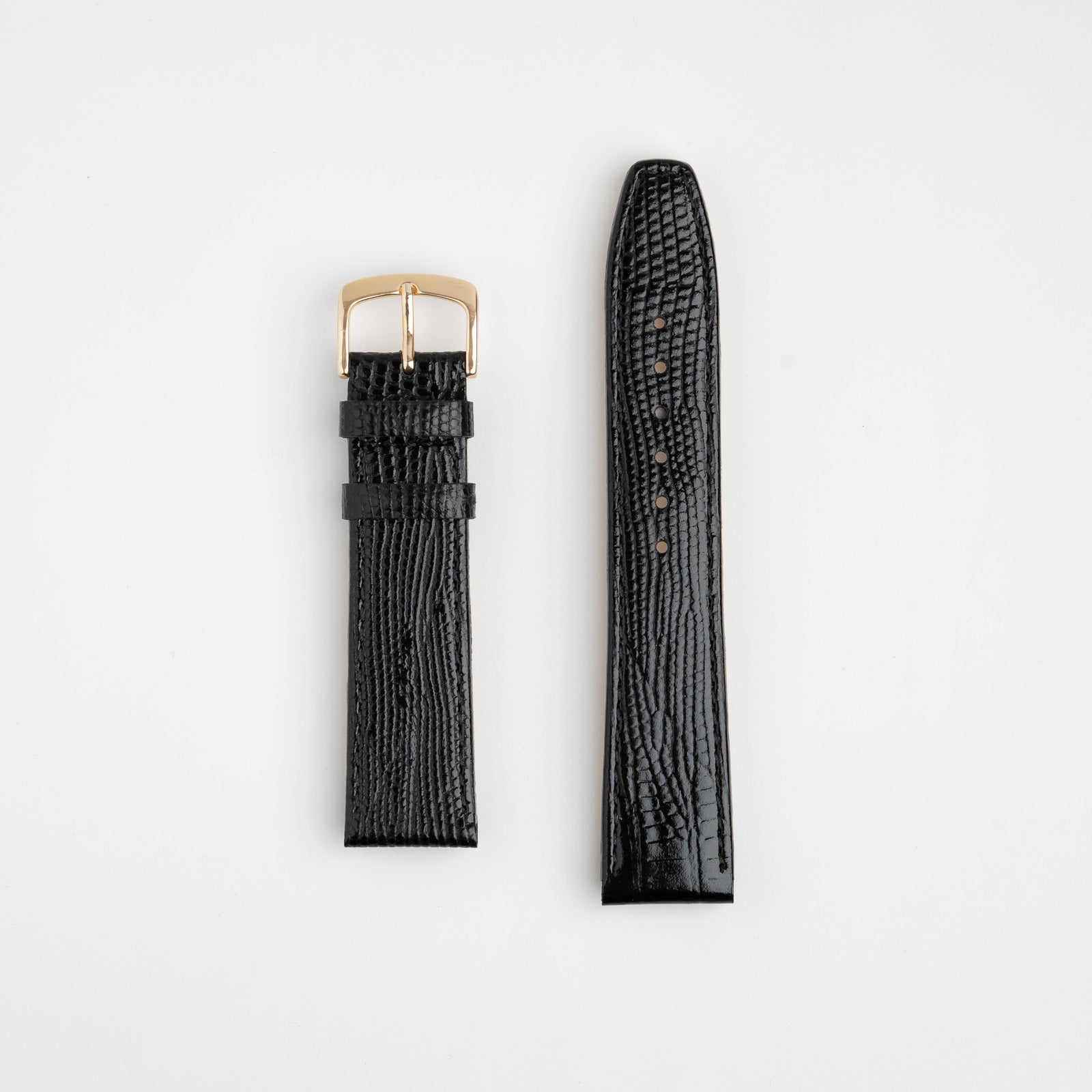 Teju Lizard Black Watch Strap