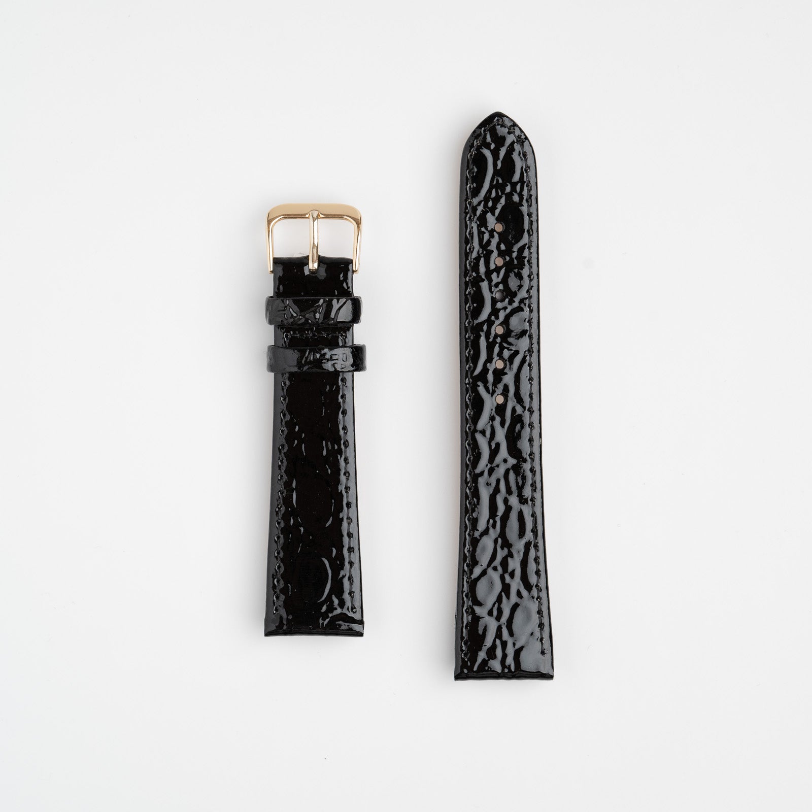 Crocodile Value Black Watch Strap