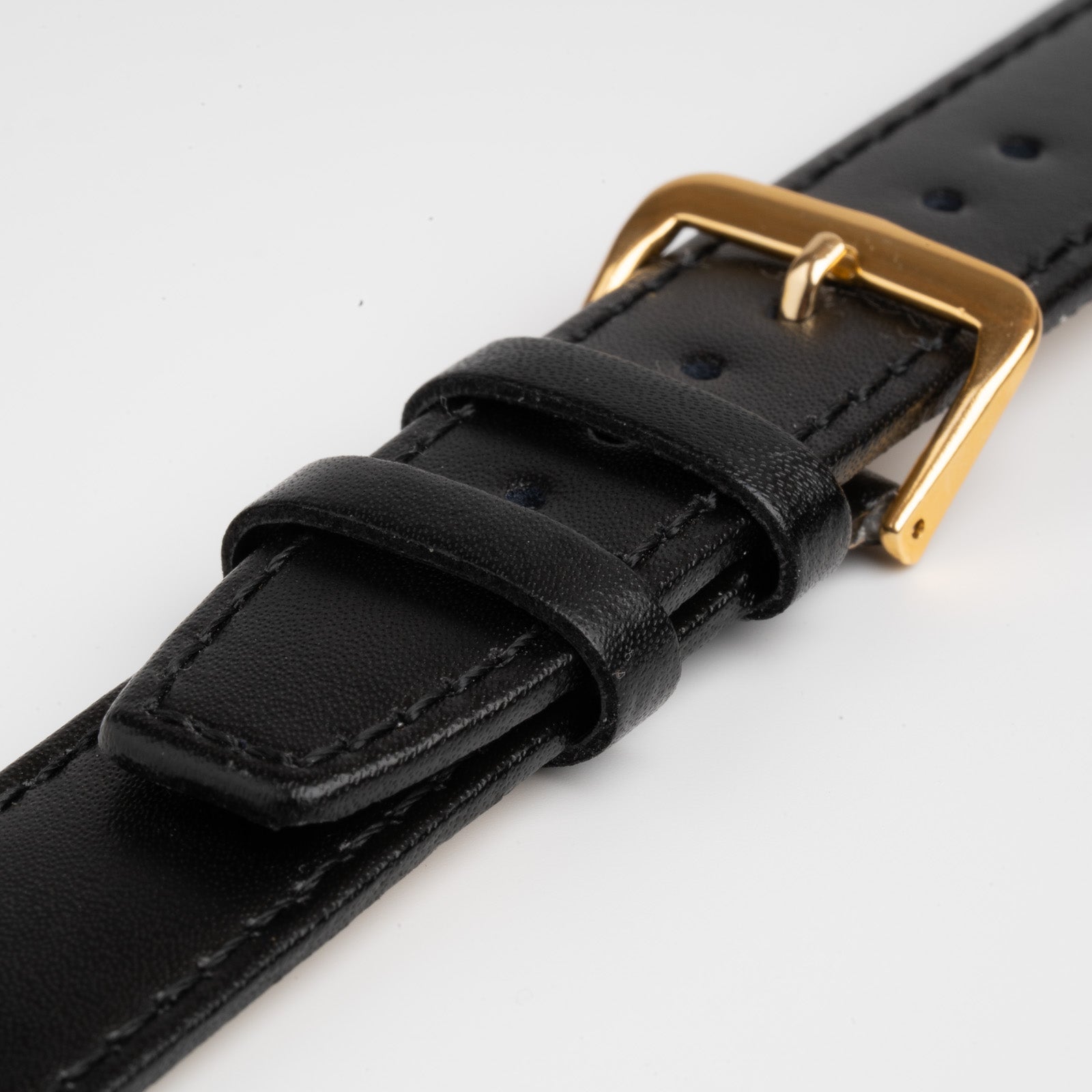 Calf Value Black Watch Strap