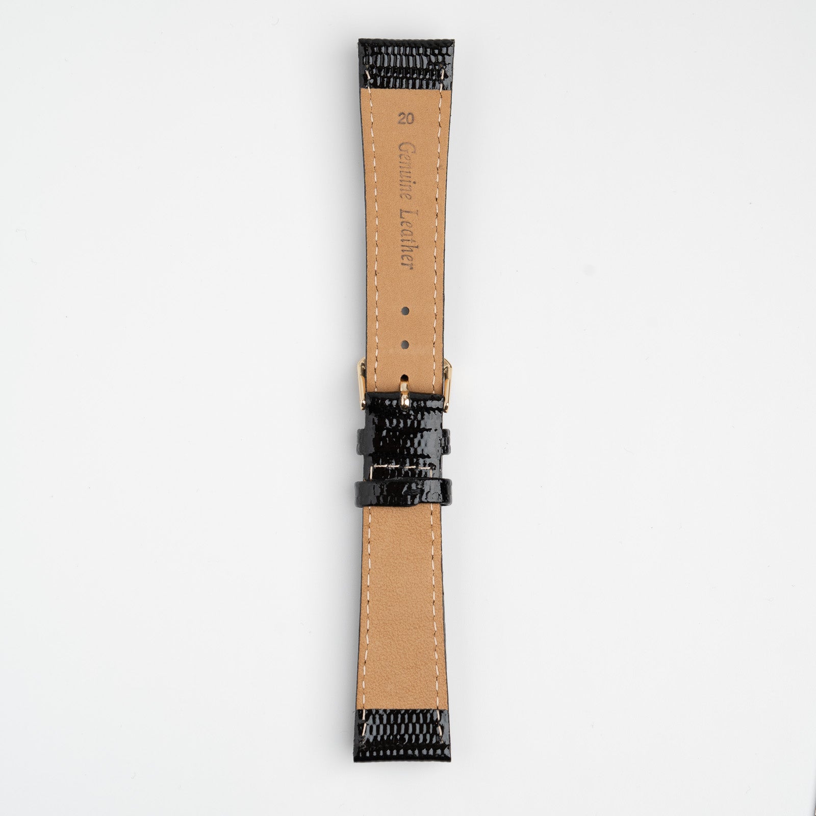 Lizard Value Black Watch Strap