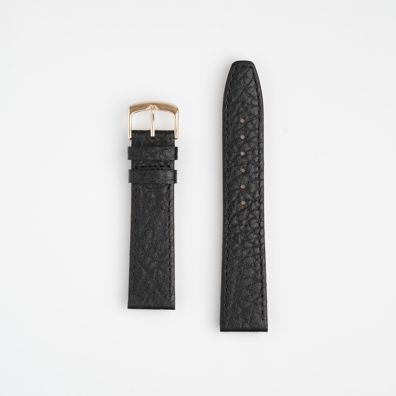 Natural Buffalo Black Watch Strap