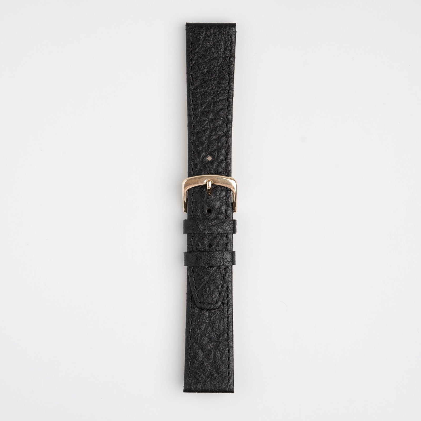 Natural Buffalo Black Watch Strap