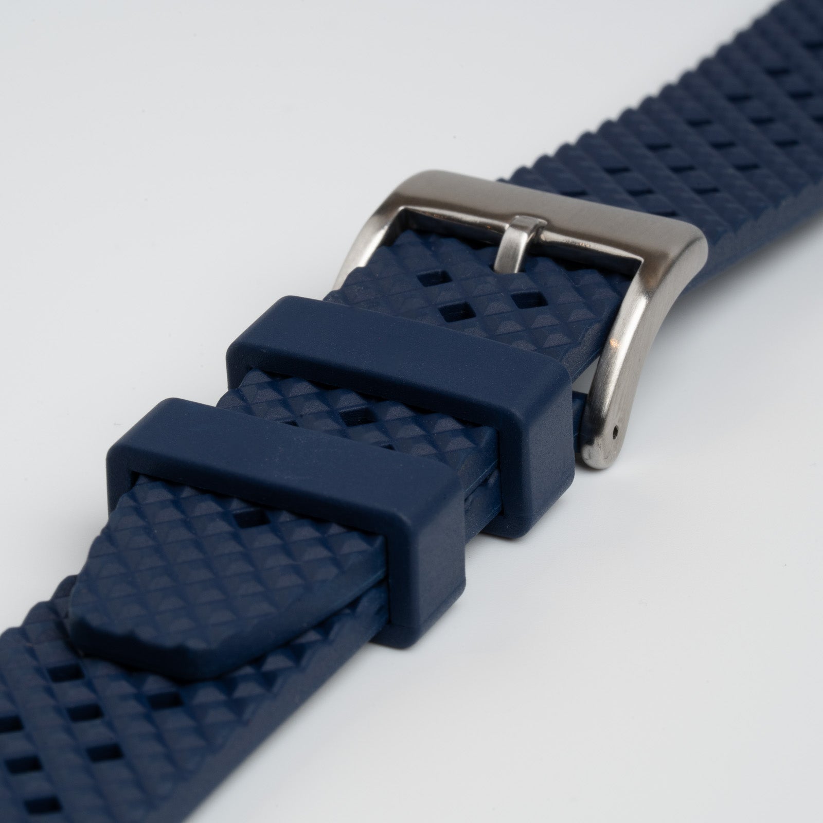 Hex FKM Quick Release Rubber Navy Watch Strap