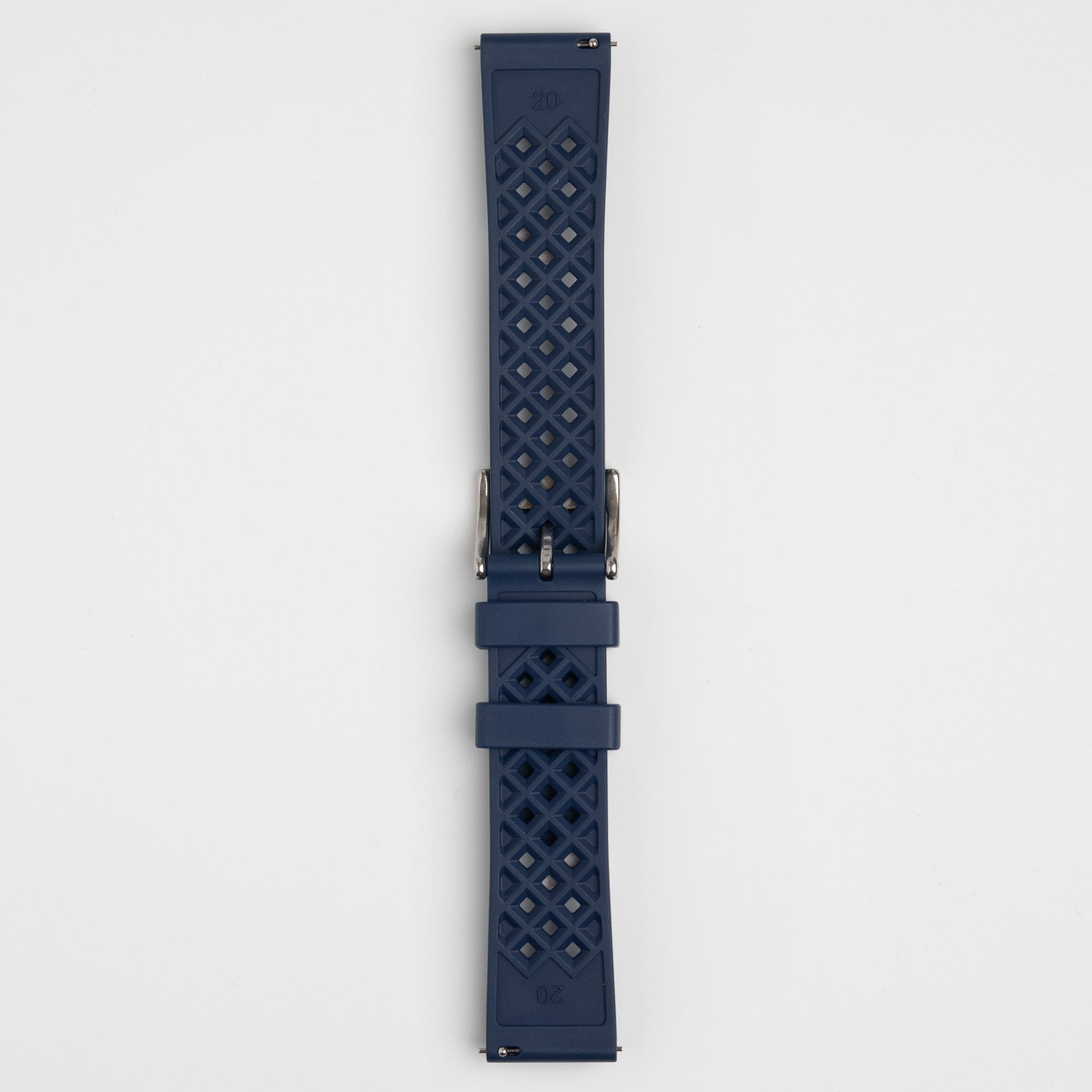 Hex FKM Quick Release Rubber Navy Watch Strap