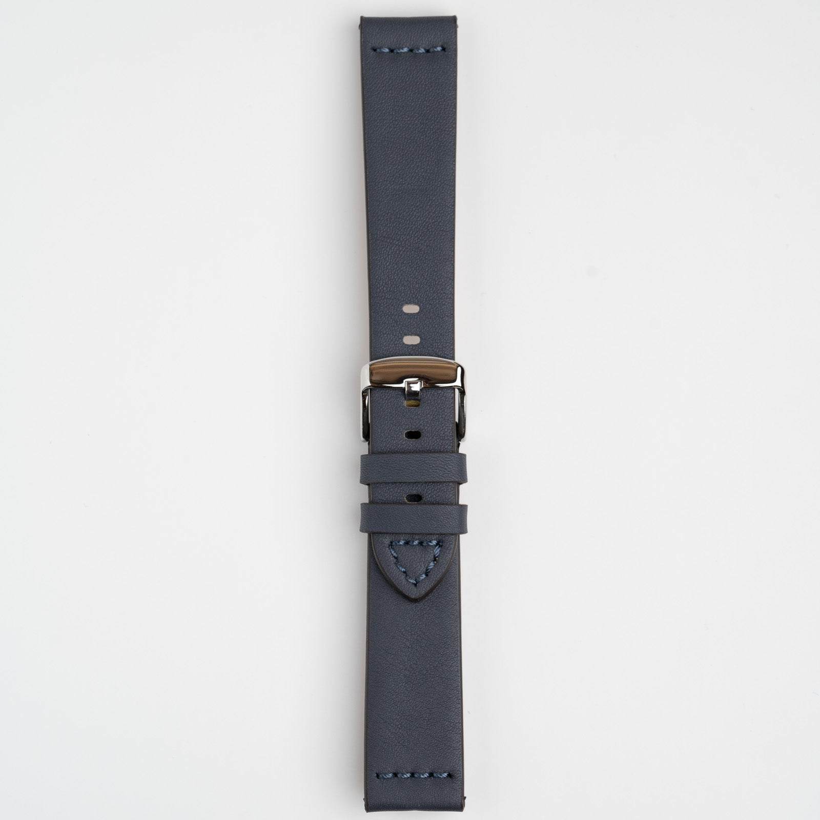 Handmade Smooth Blue Watch Strap