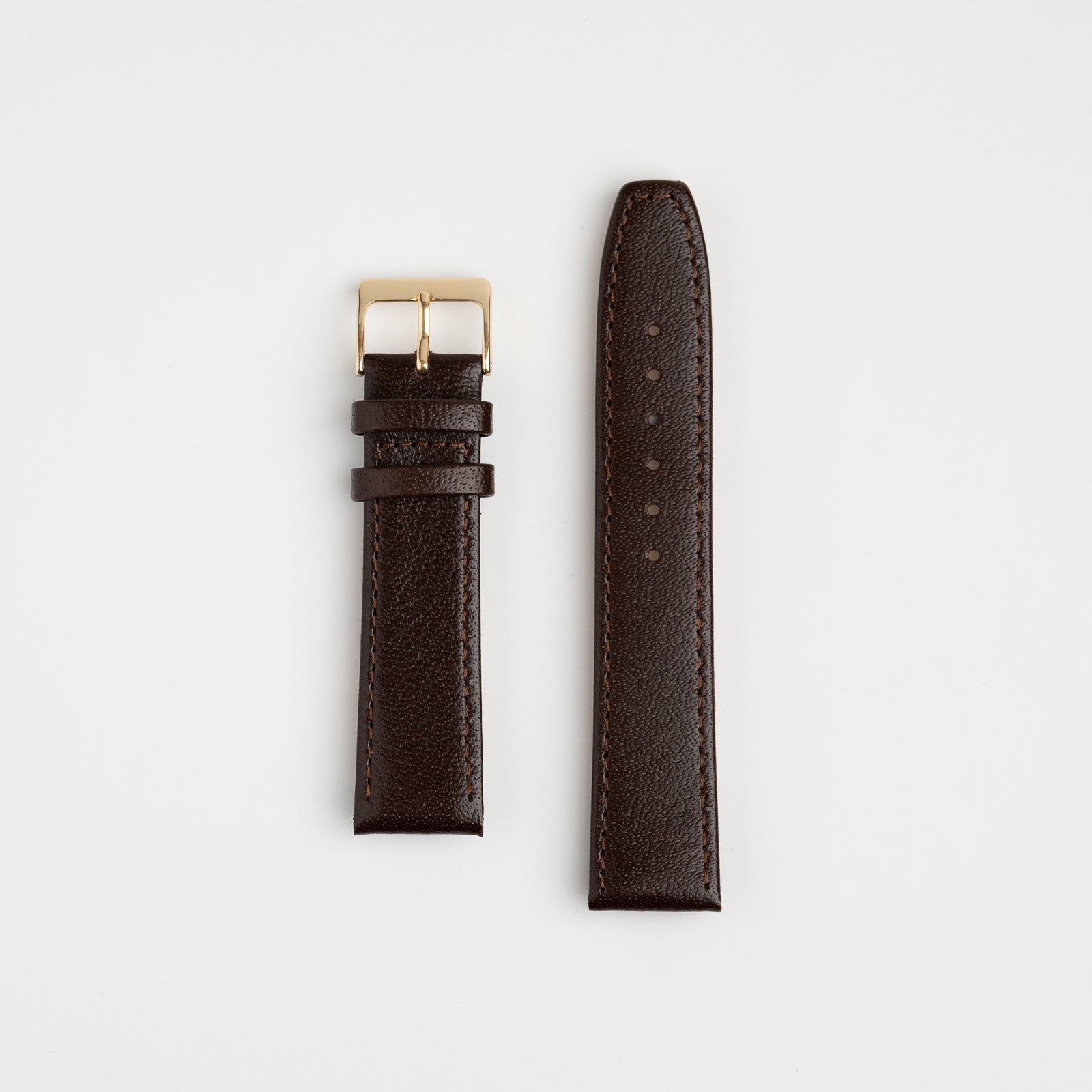 Open Ended Buffalo Brown Watch Strap