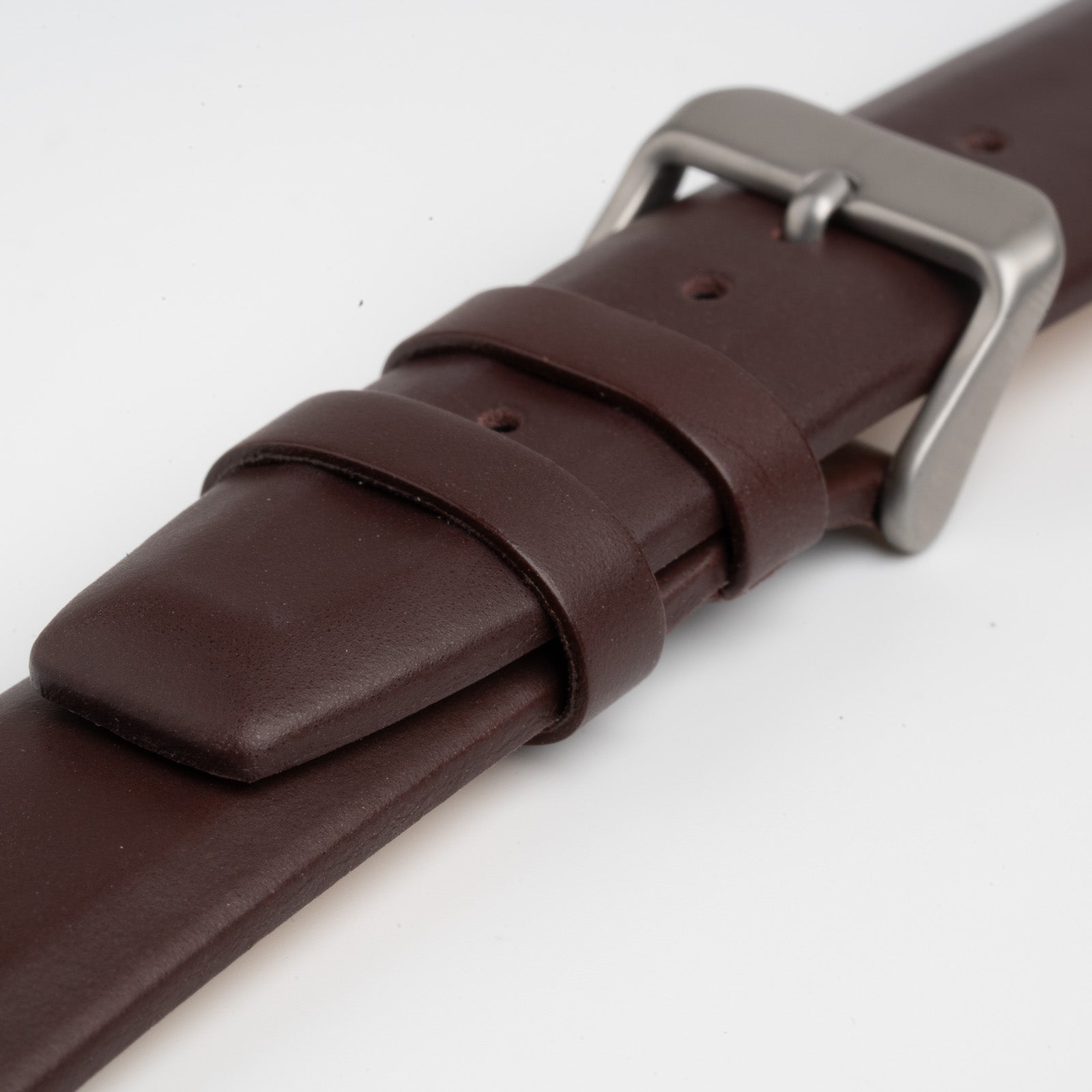 Square Padded Brown Watch Strap