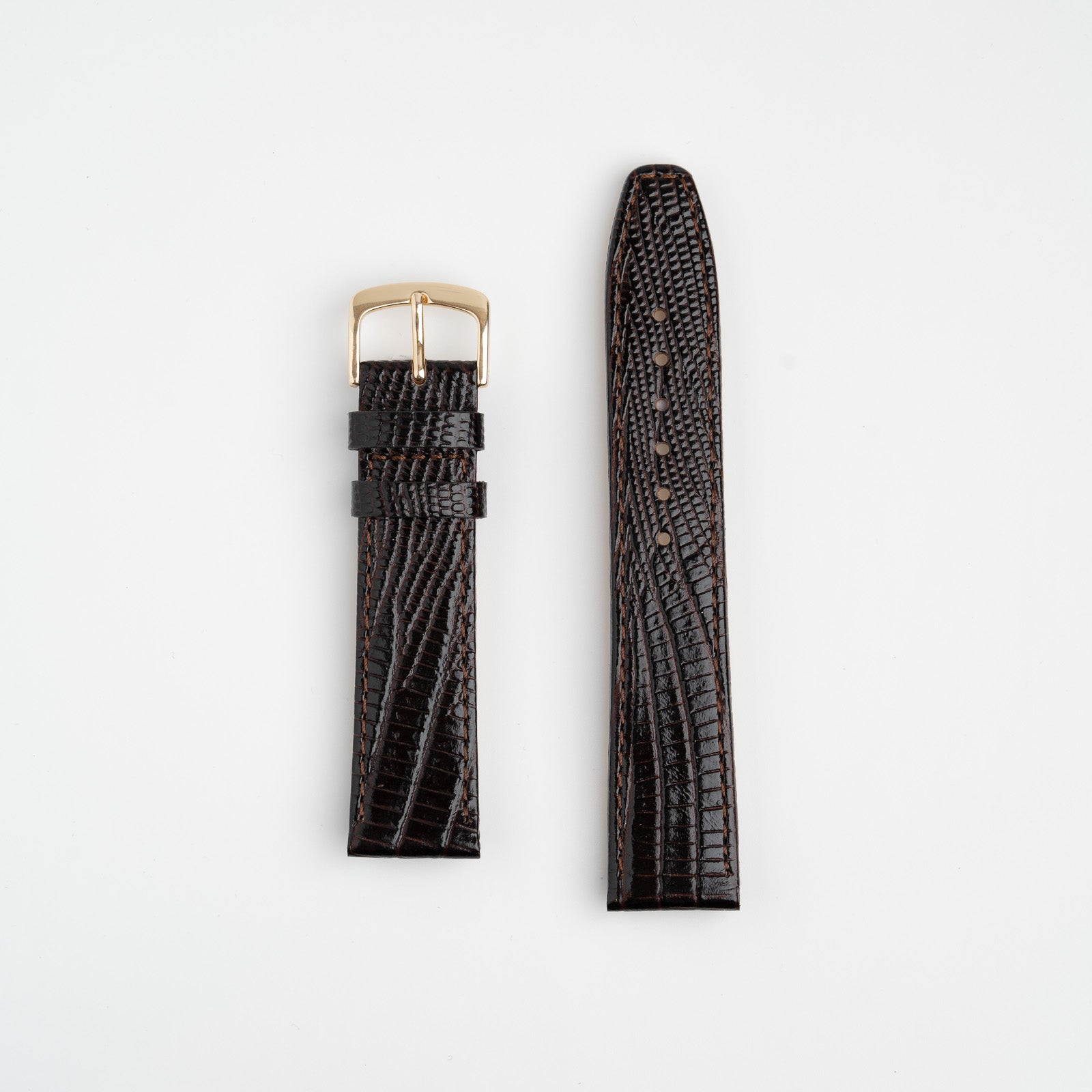 Teju Lizard Brown Watch Strap