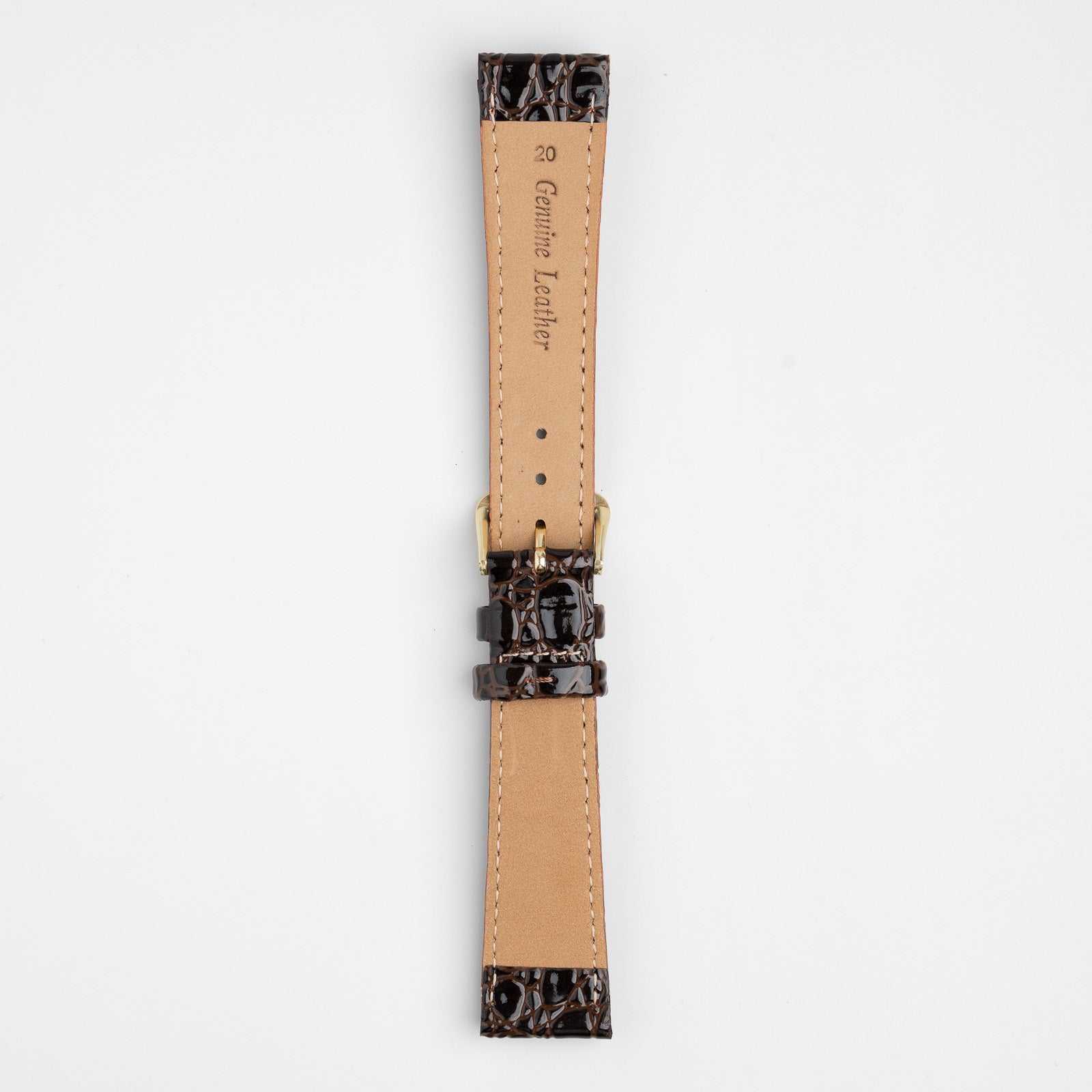 Crocodile Value Brown Watch Strap