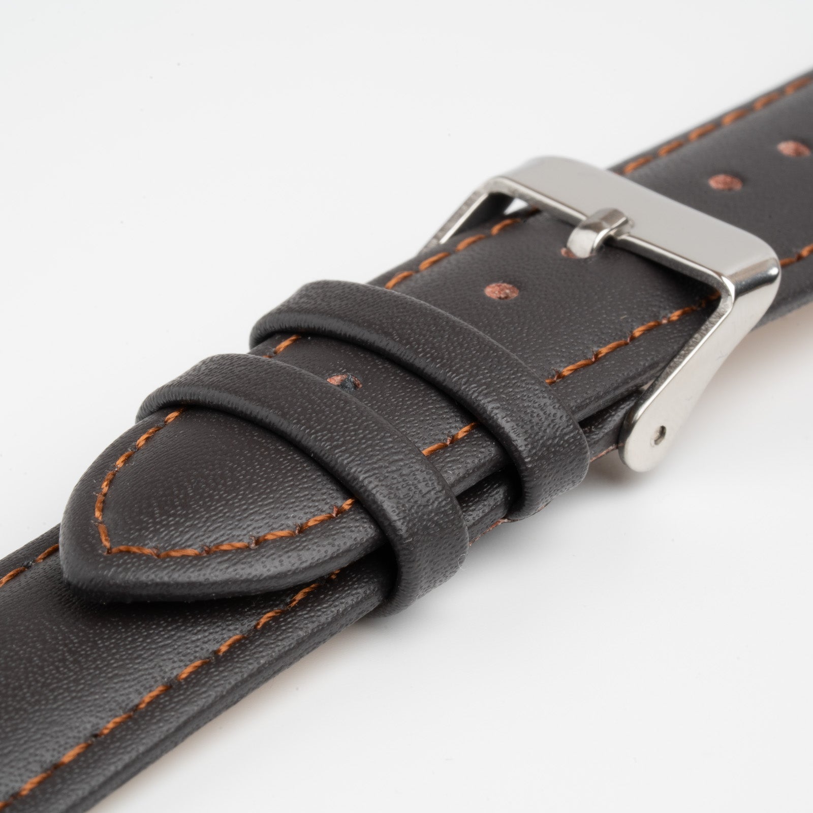 Economy Padded Brown Watch Strap