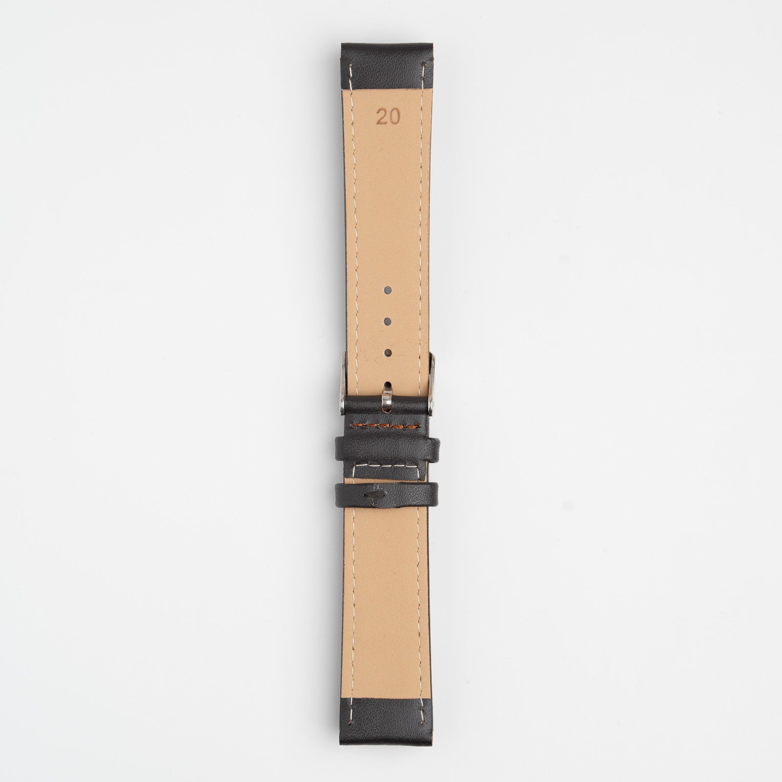 Economy Padded Brown Watch Strap