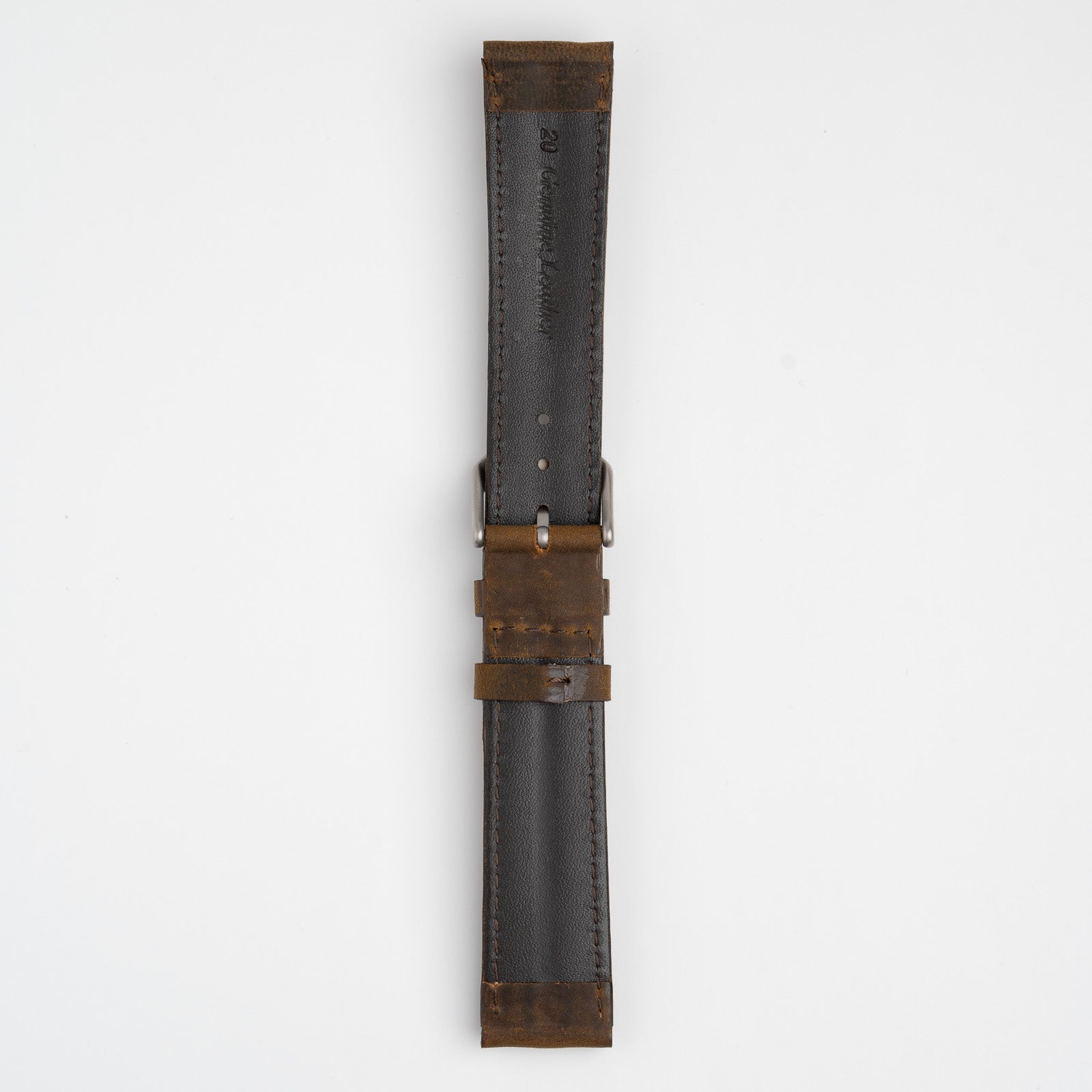 Submerge Double Ridge Brown Watch Strap