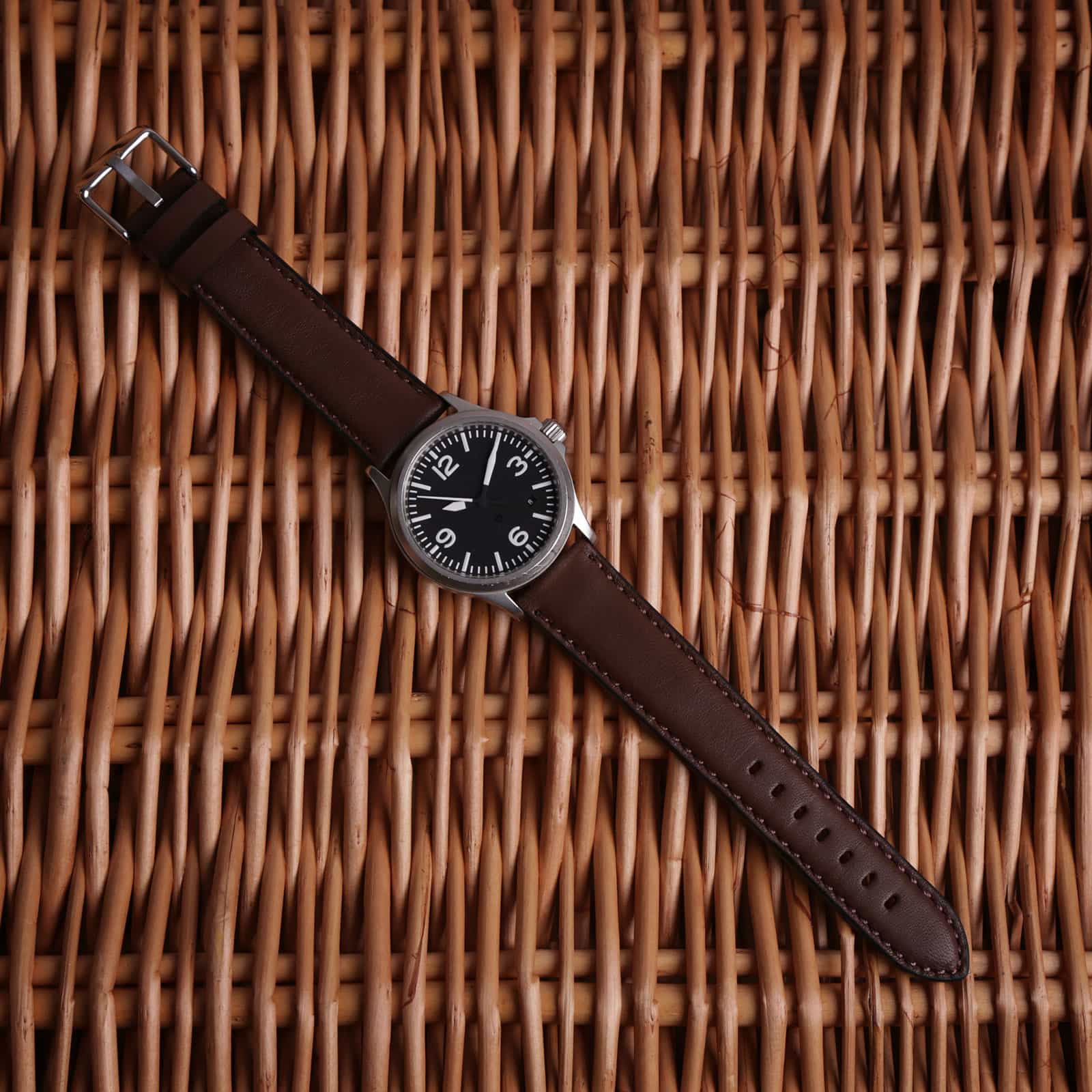 Submerge Aqua Quick Release Brown Watch Strap