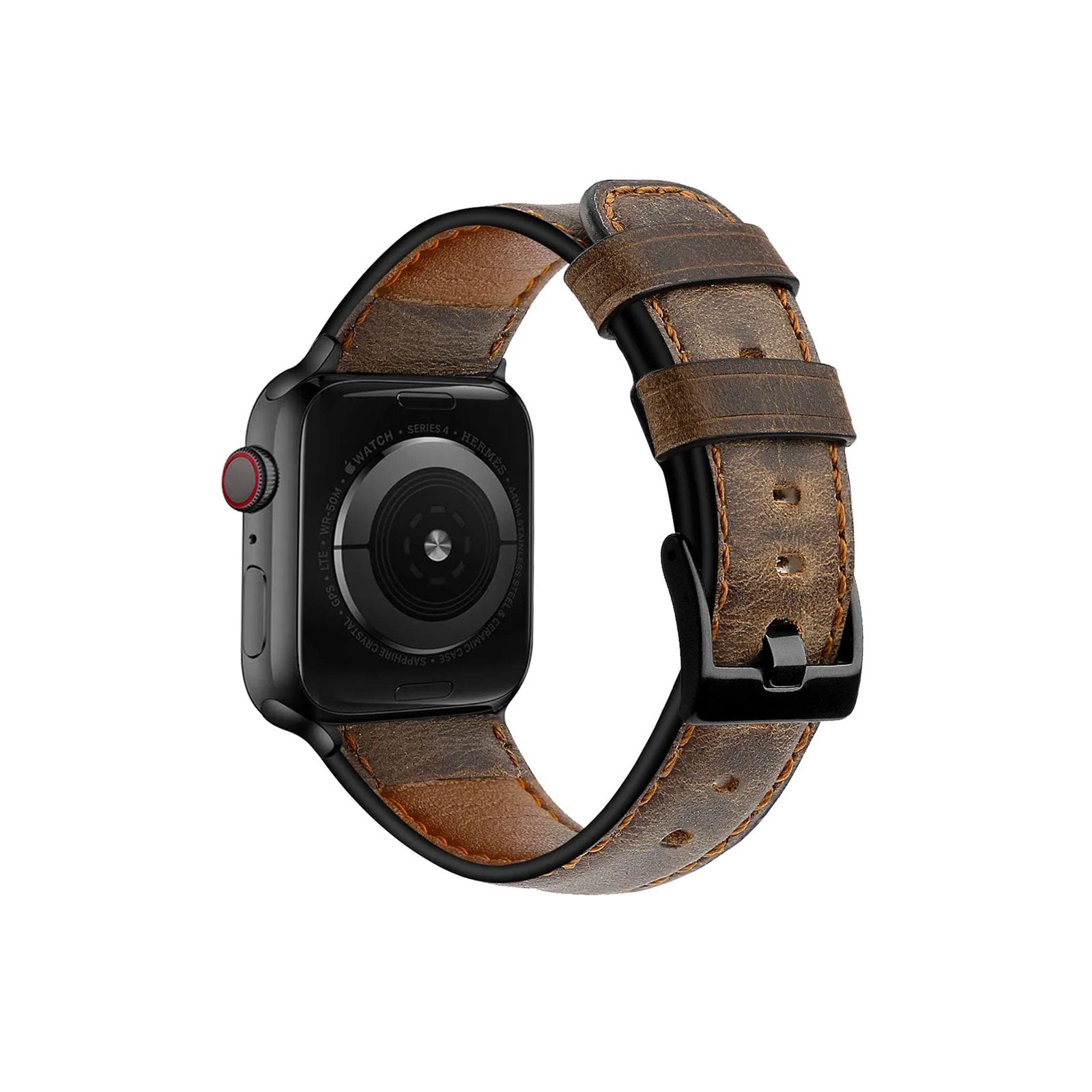 Burnham Dark Brown Watch Strap For Apple Watch