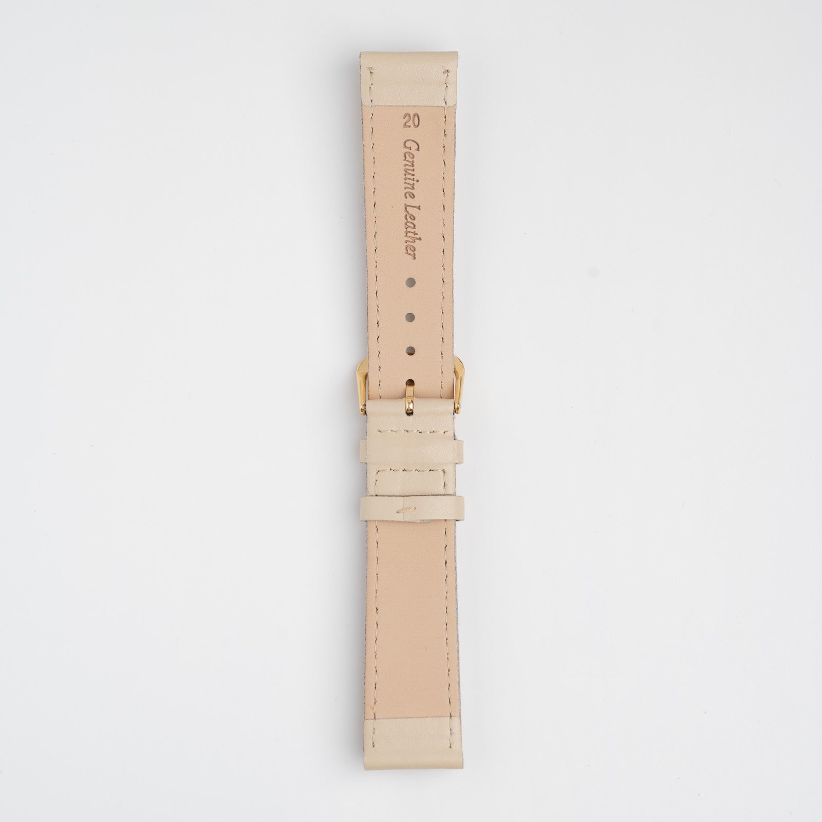 Calf Value Cream Watch Strap