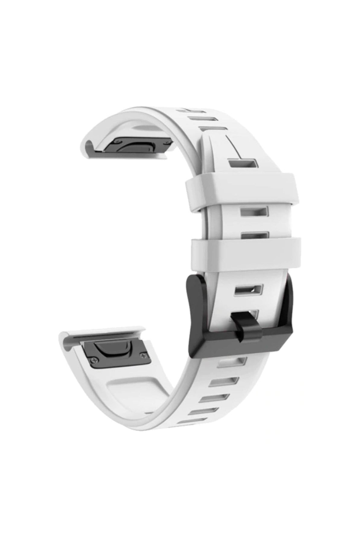 White silicone replacement strap for the Garmin Instinct