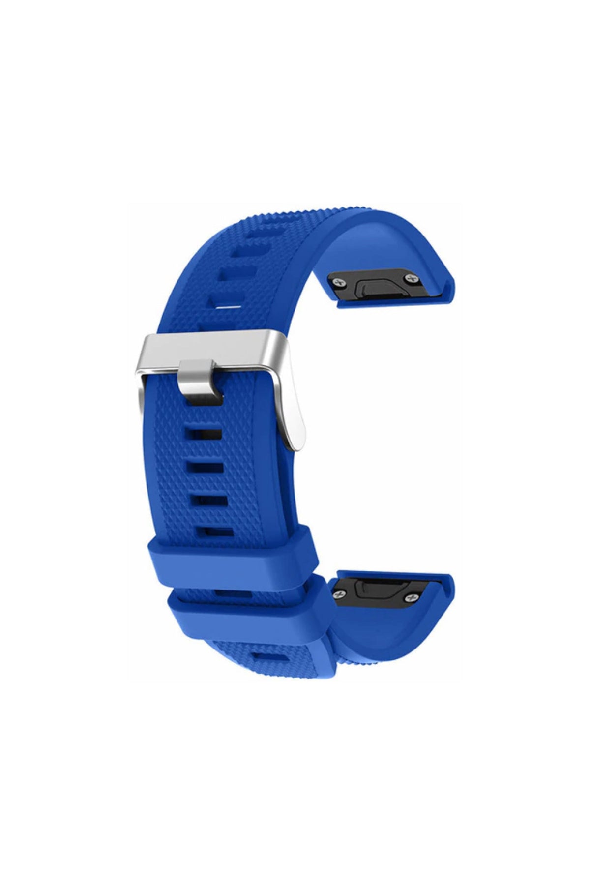 Blue silicone QuickFit strap for 22mm Garmin watches