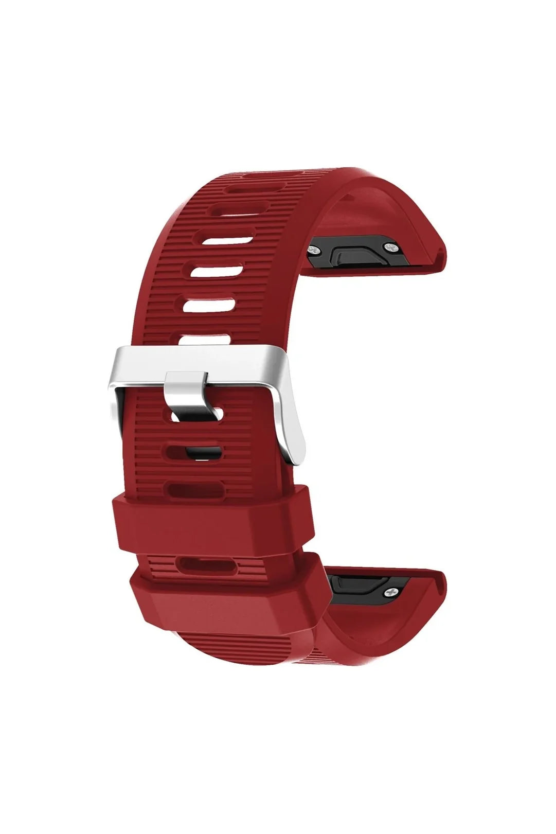 Red silicone QuickFit strap for 26mm Garmin watches