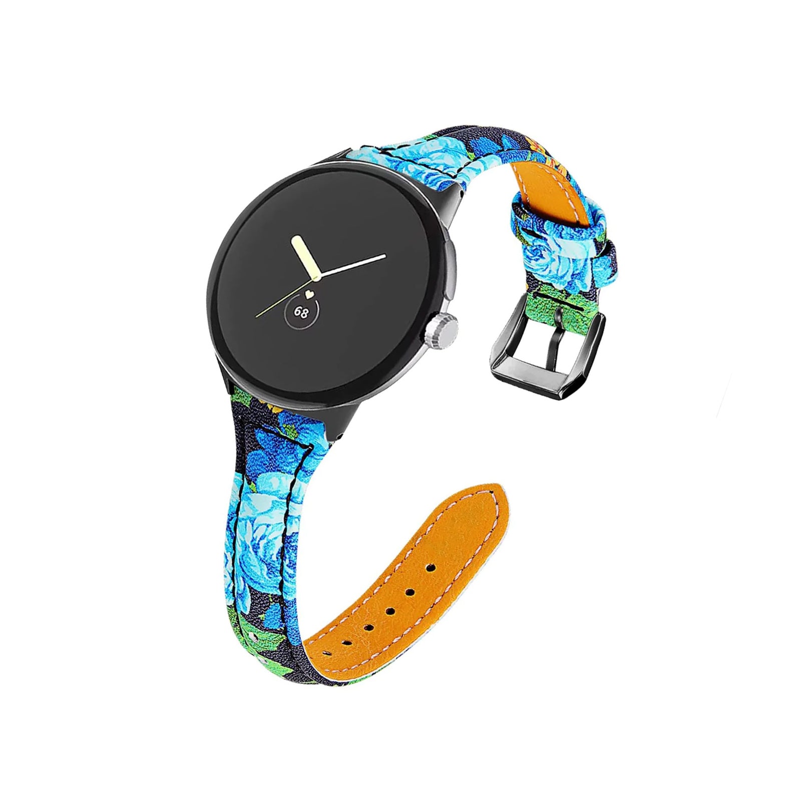 Google Pixel Style Slim Blue Pattern Watch Strap