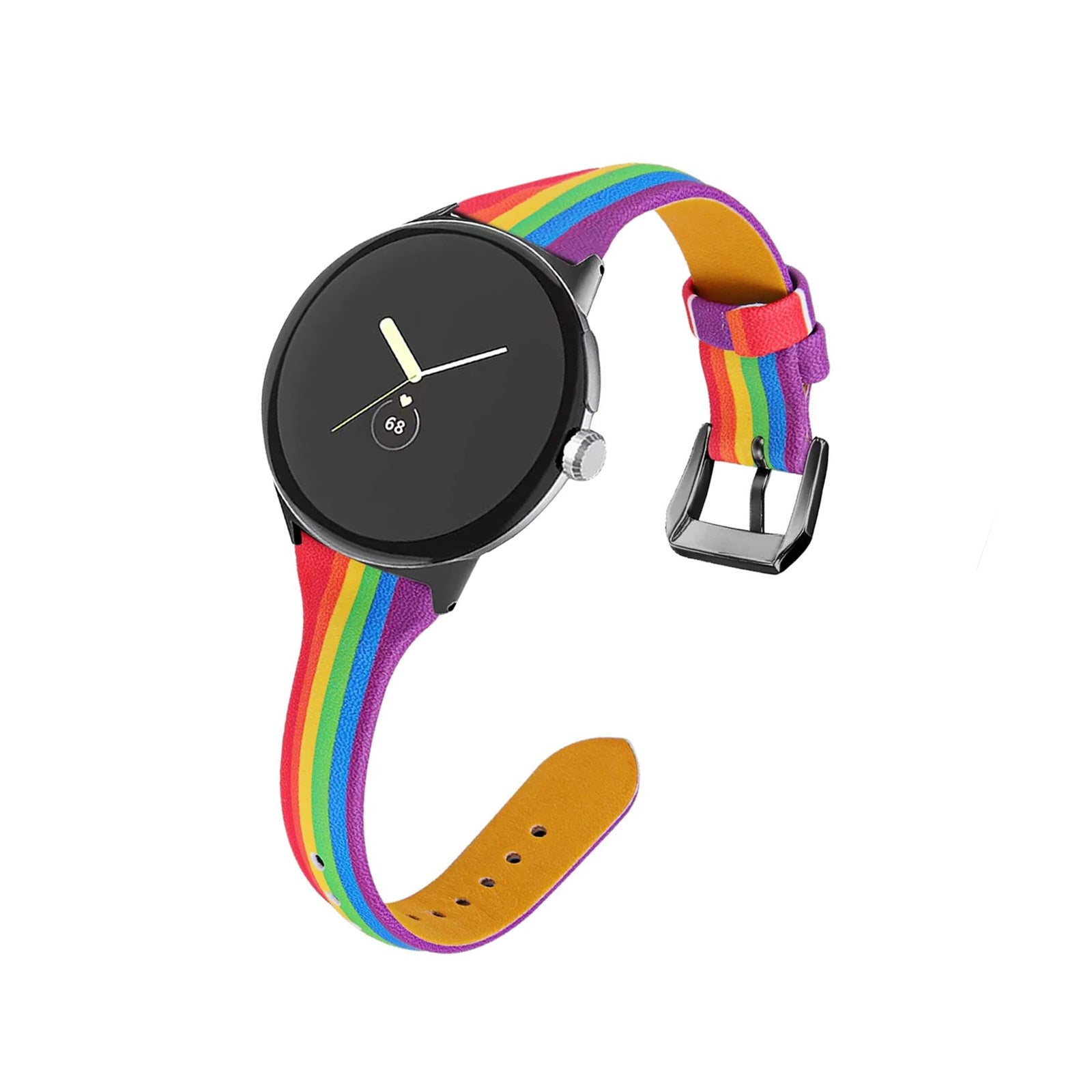 Google Pixel Style Slim Rainbow Watch Strap