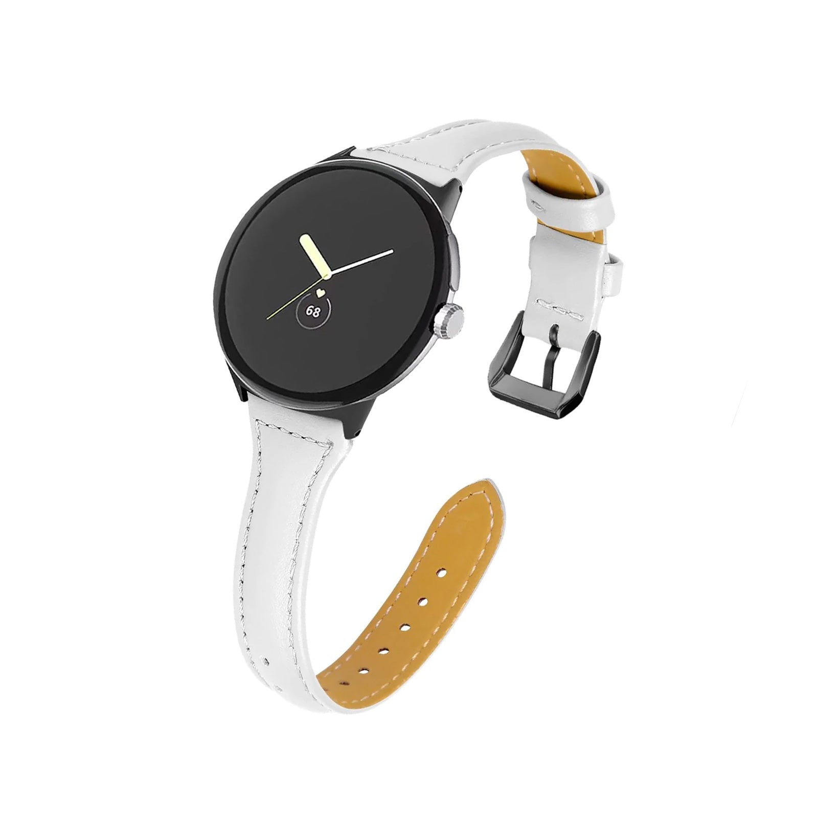 Google Pixel Style Slim White Watch Strap
