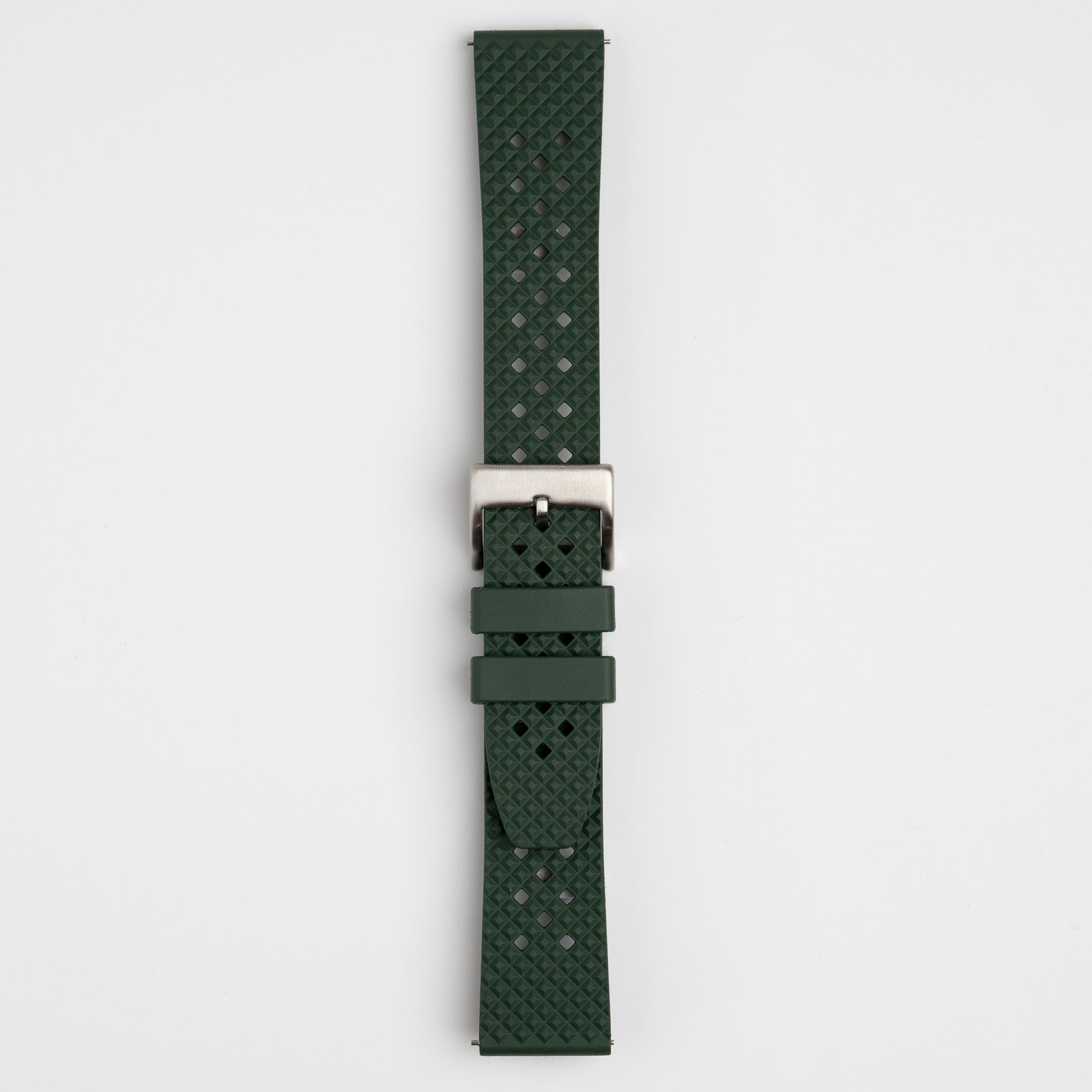 Hex FKM Quick Release Rubber Green Watch Strap