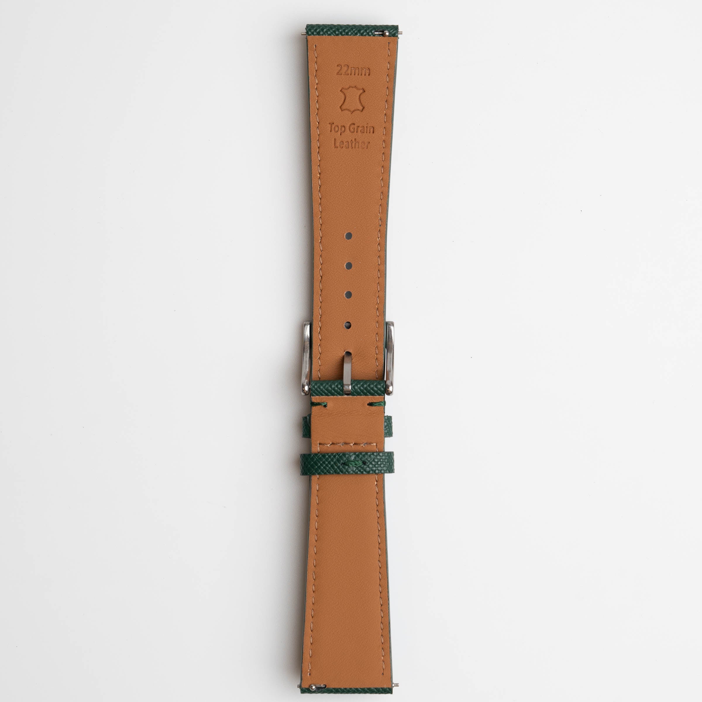 Saffiano Lux Green Watch Strap