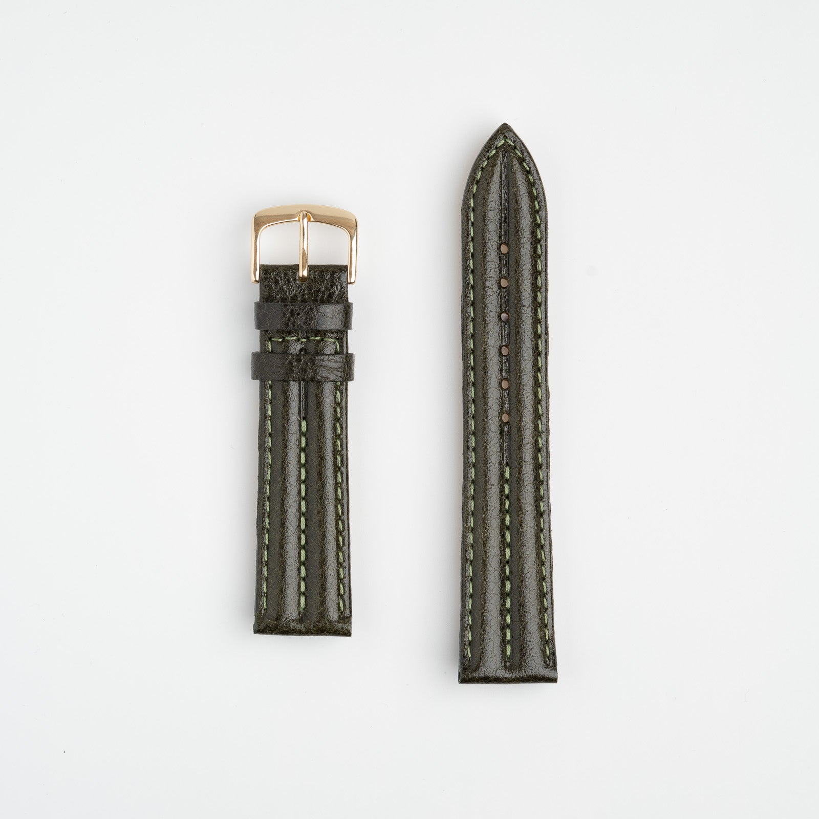 Double Ridge Green Watch Strap