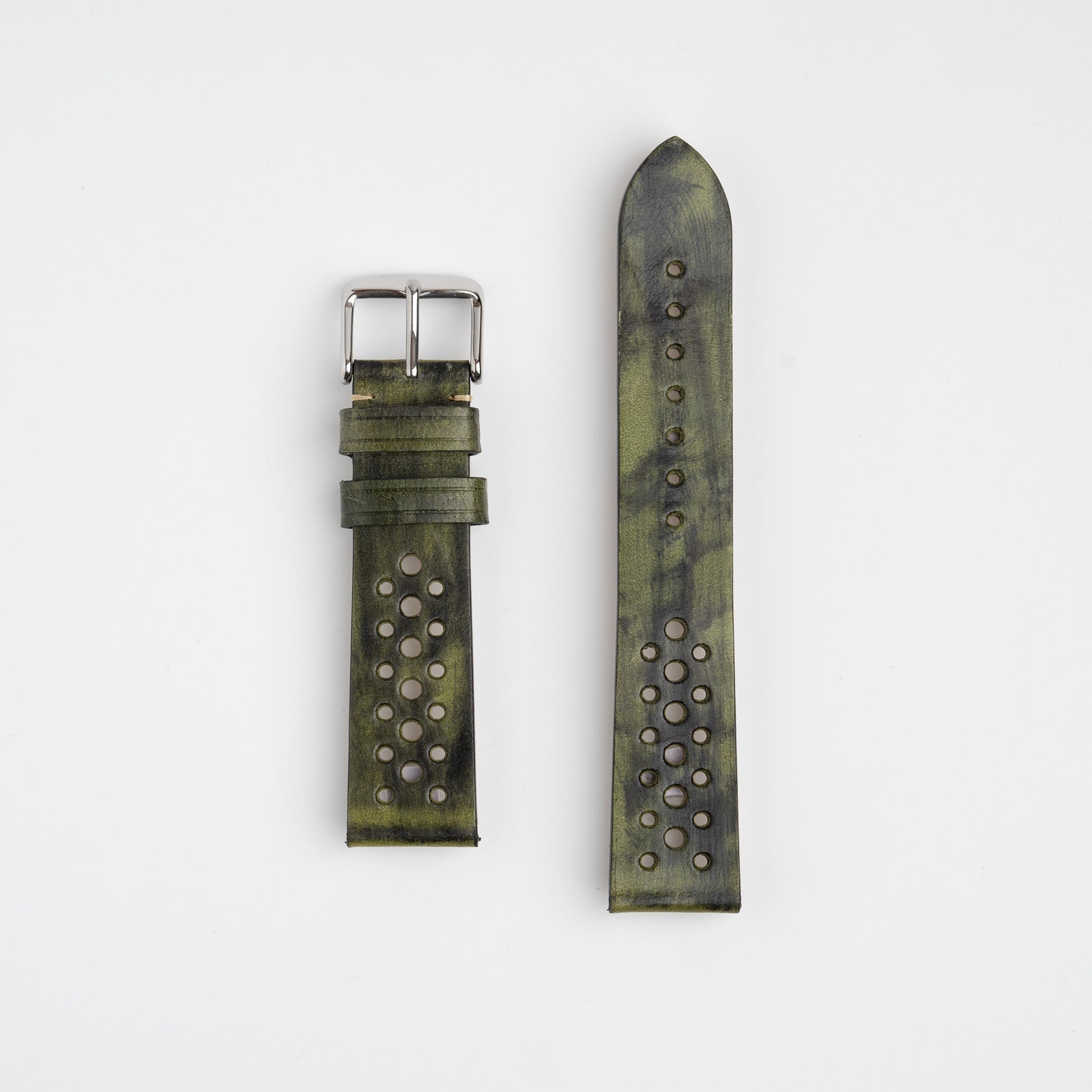 Vintage Rustic Green Watch Strap