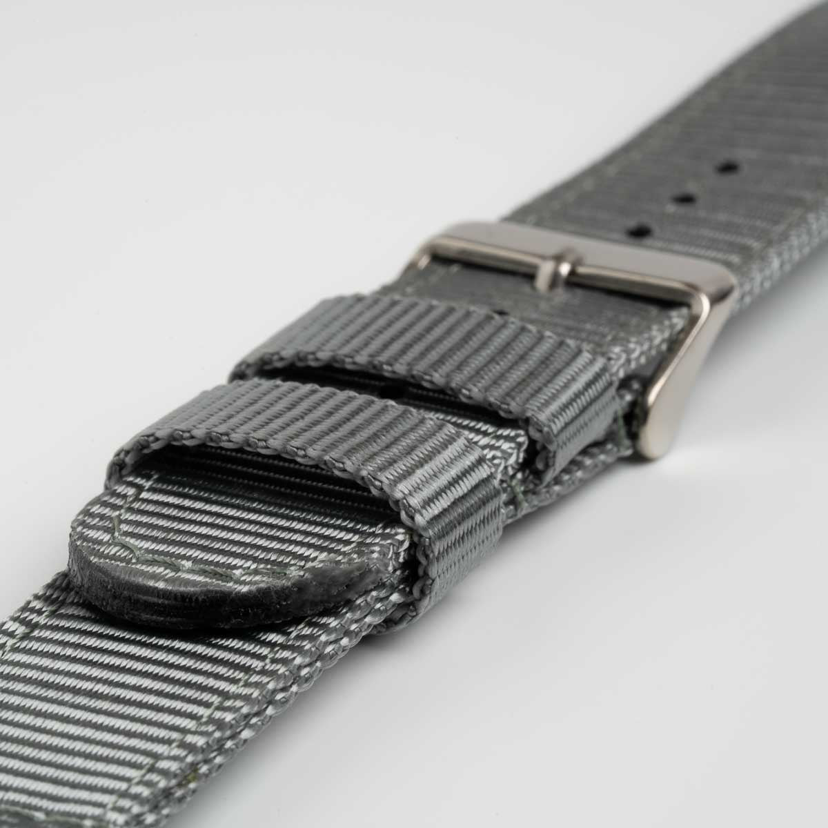 Nylon Quick Release Grey Watch Strap