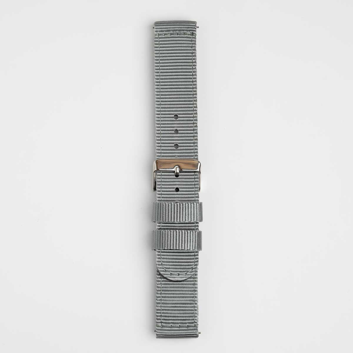 Nylon Quick Release Grey Watch Strap