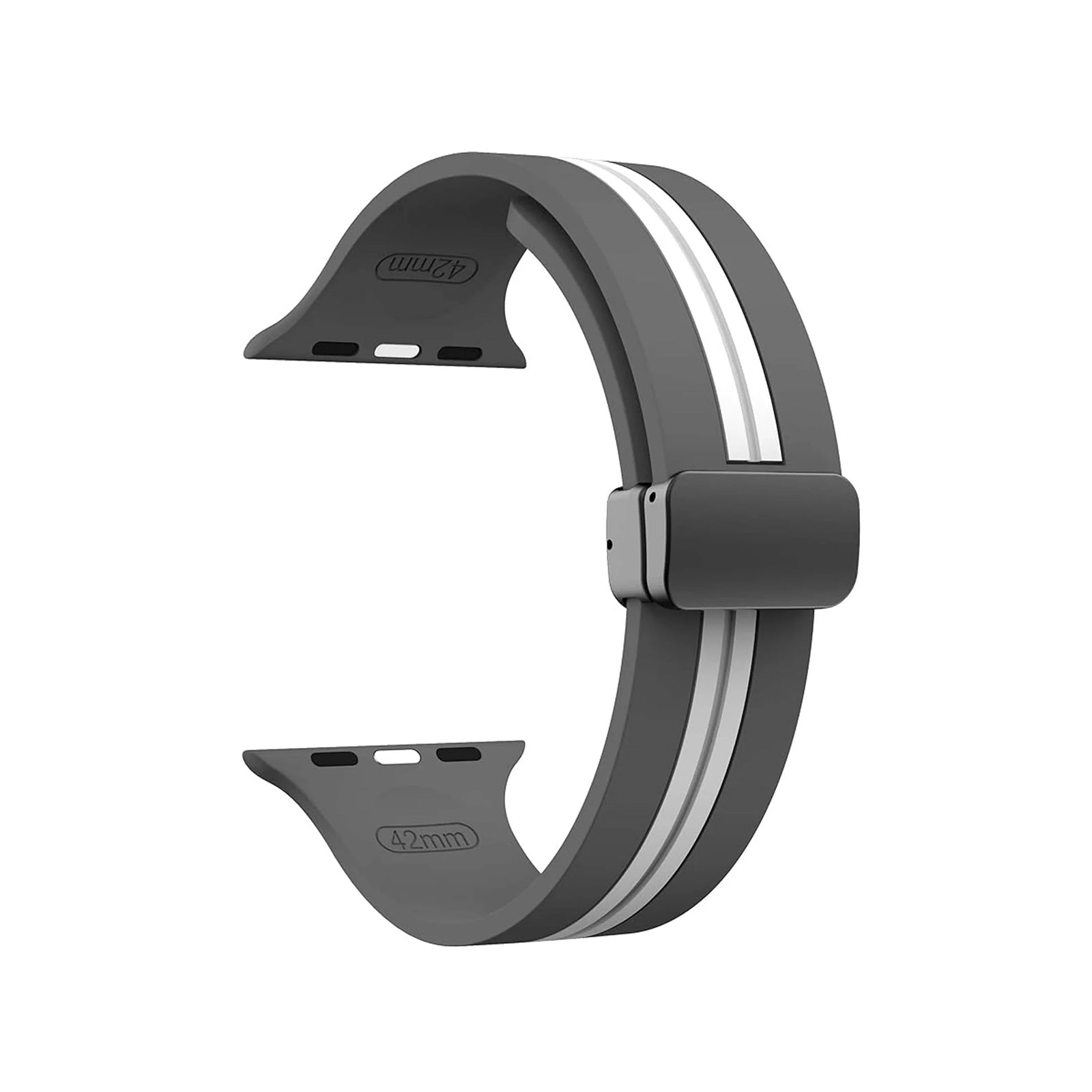 Kingston Sport Grey & White Watch Strap For Apple