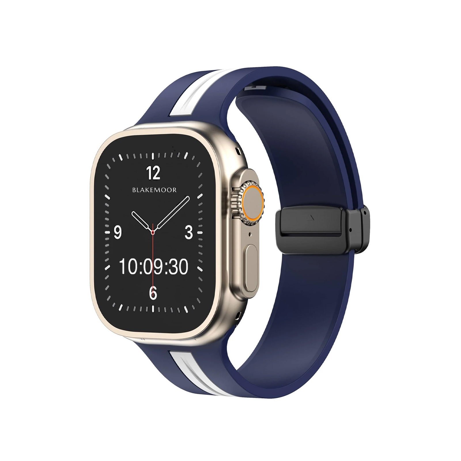 Kingston Sport Navy & White Watch Strap For Apple