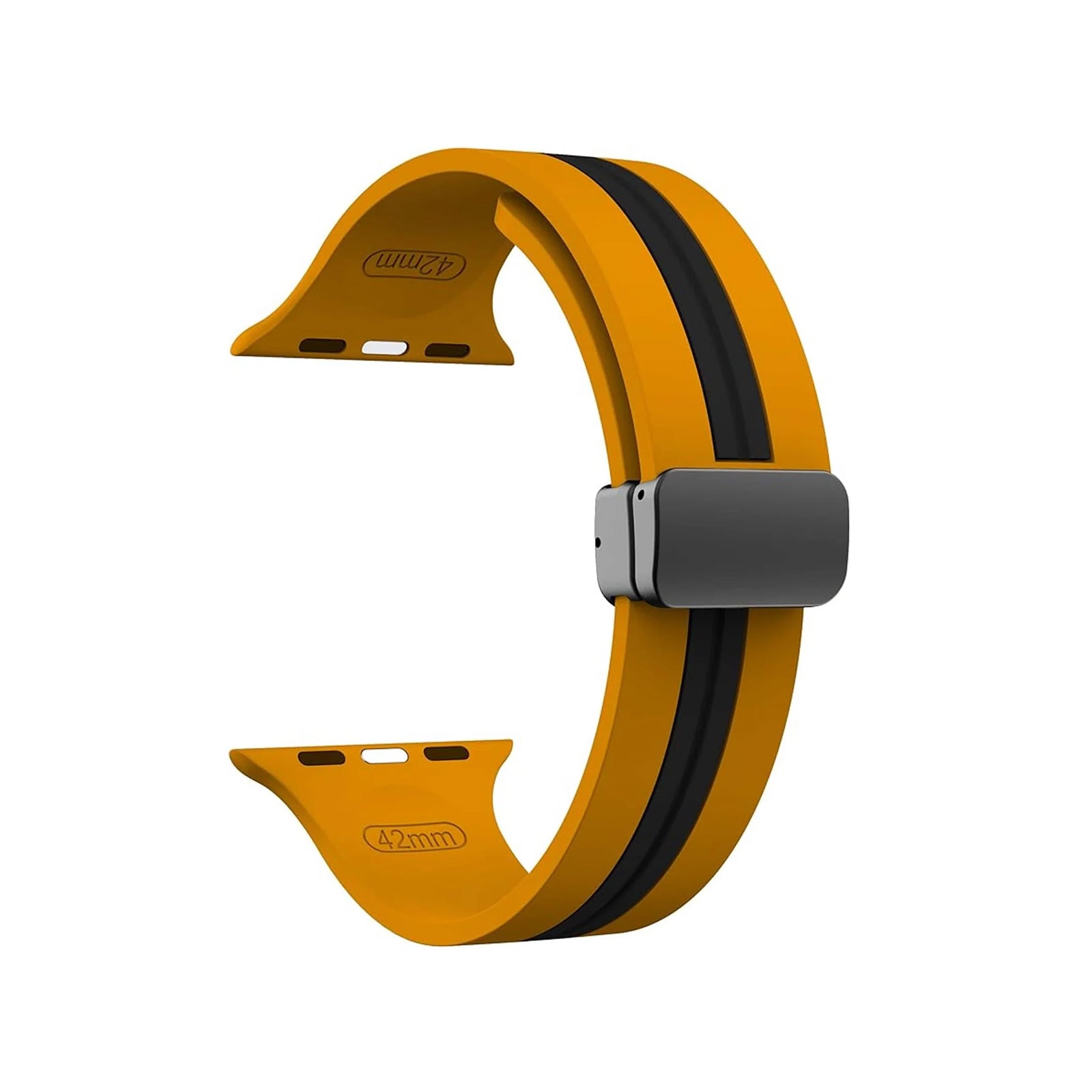 Kingston Sport Yellow & Black Watch Strap For Apple